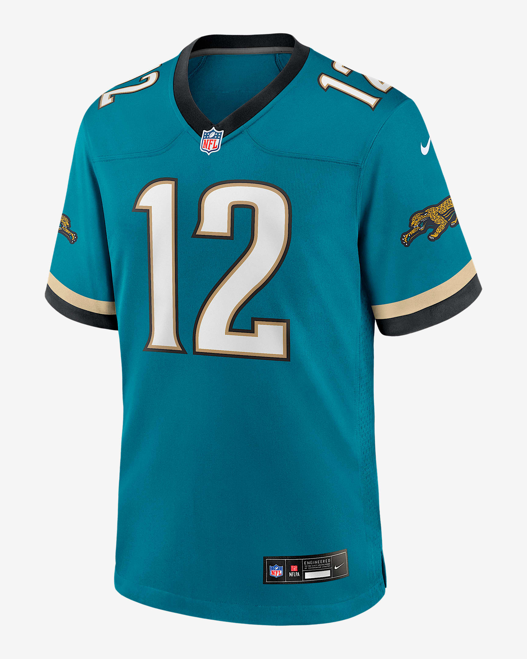 Travis Hunter Jacksonville Jaguars 2025 NFL Draft First Round Pick Men's Nike NFL Game Jersey - Teal