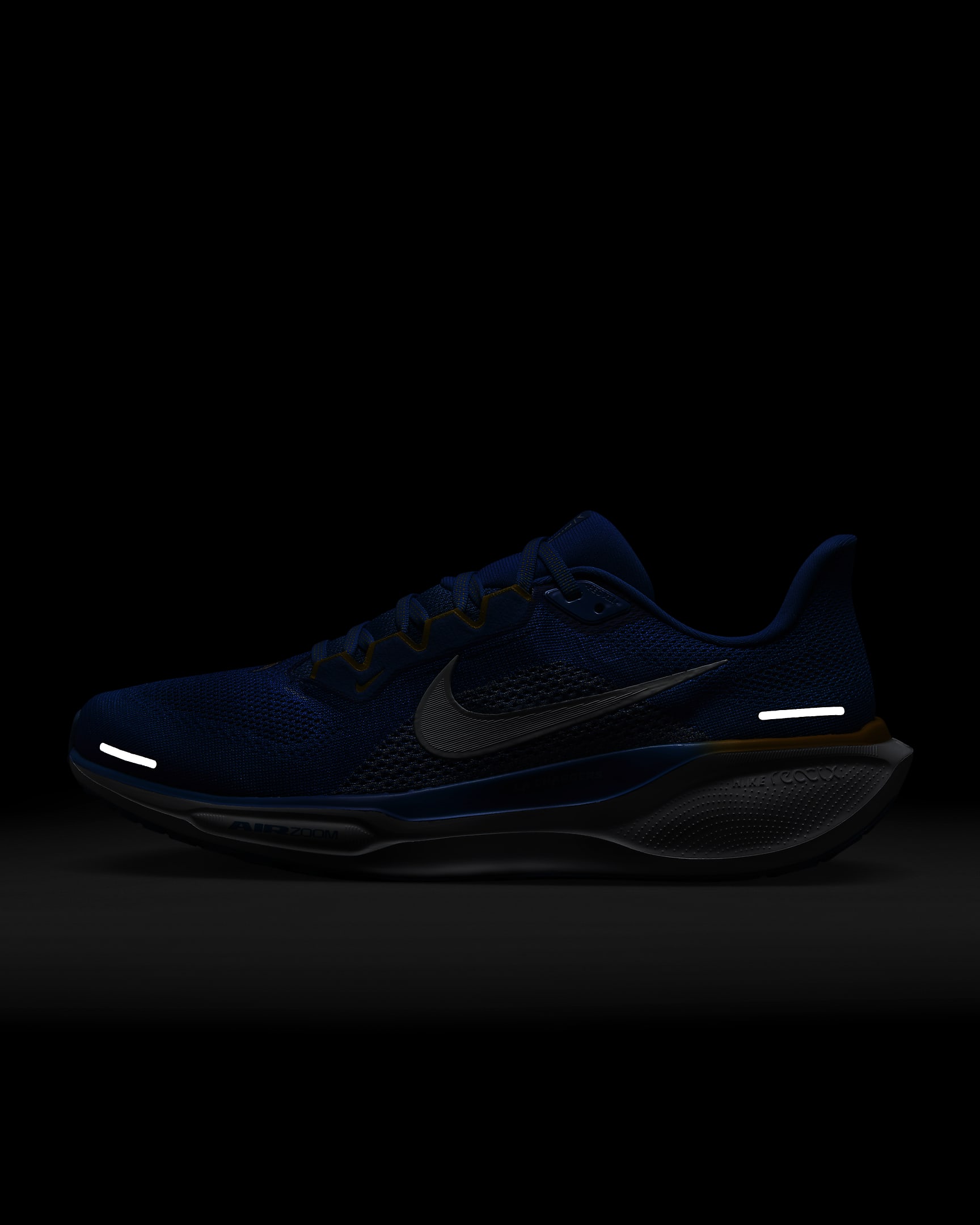 Tenis de correr en pavimento para hombre Nike Pegasus 41 NFL Los Angeles Chargers - Azul Italia/Blanco/Oro universitario/Blanco