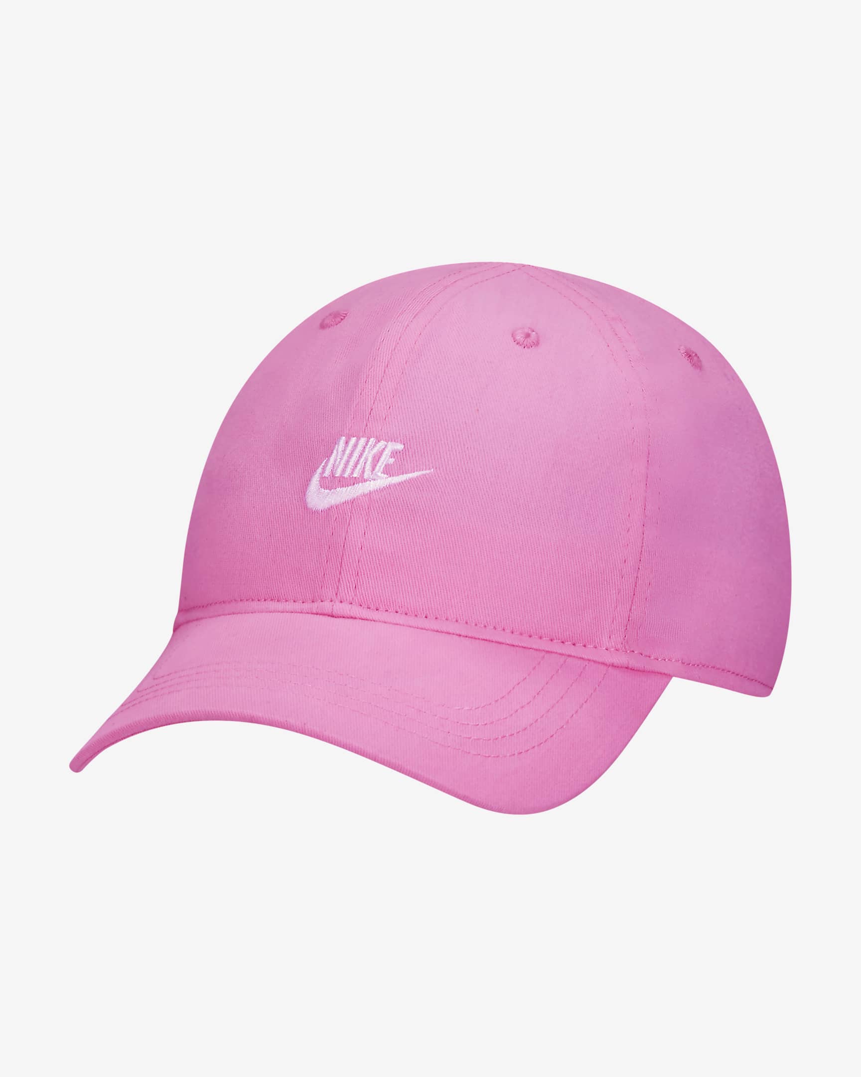 Gorra Futura con visera curva para niños talla pequeña Nike - Rosa