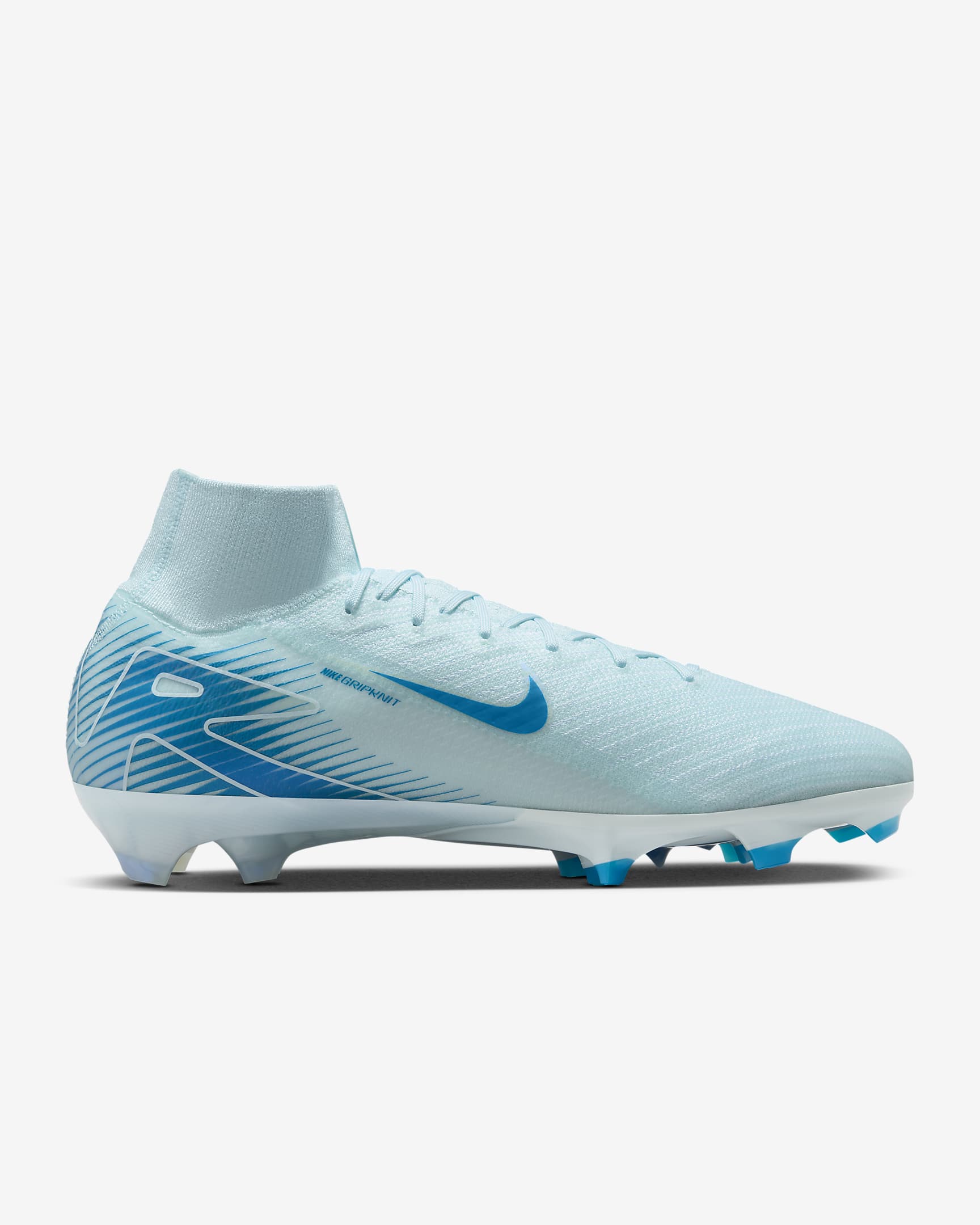 Scarpa da calcio a taglio alto FG Nike Mercurial Superfly 10 Elite - Glacier Blue/Blue Orbit