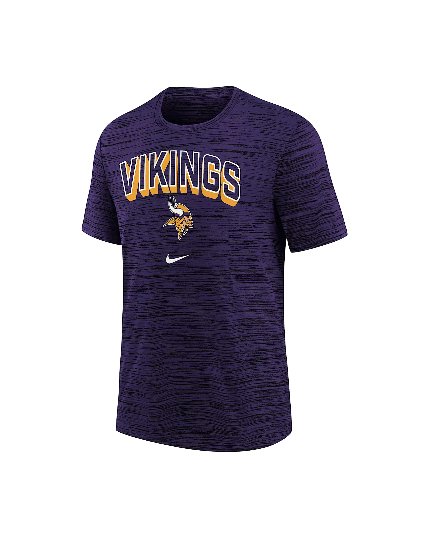 Minnesota Vikings Sideline Velocity Big Kids’ Nike Dri-FIT NFL T-Shirt - Purple