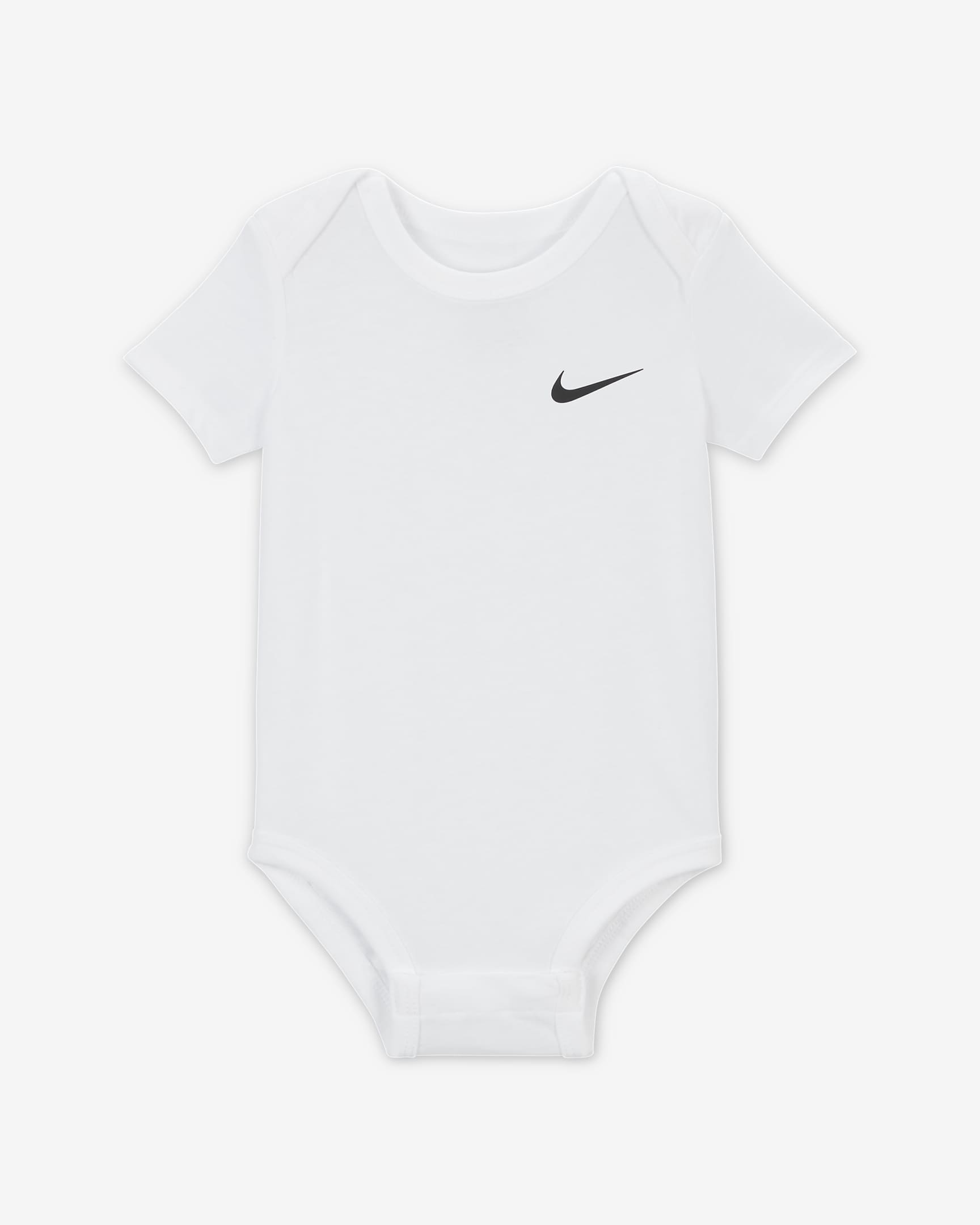 Nike Baby (0-9M) 3-Piece Bodysuit Set - Dark Grey Heather