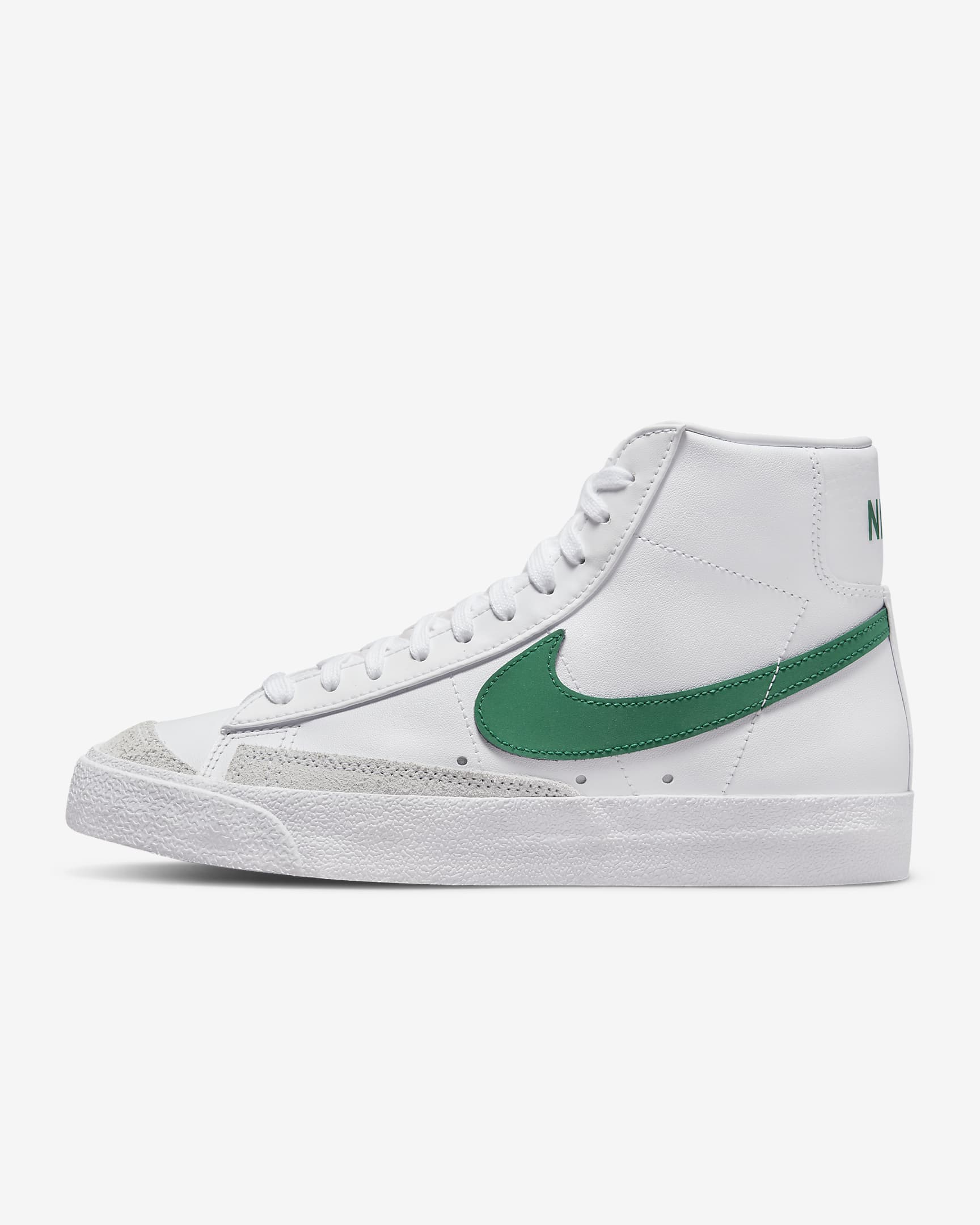 Nike Blazer Mid '77 Women's Shoes - White/White/Peach/Malachite