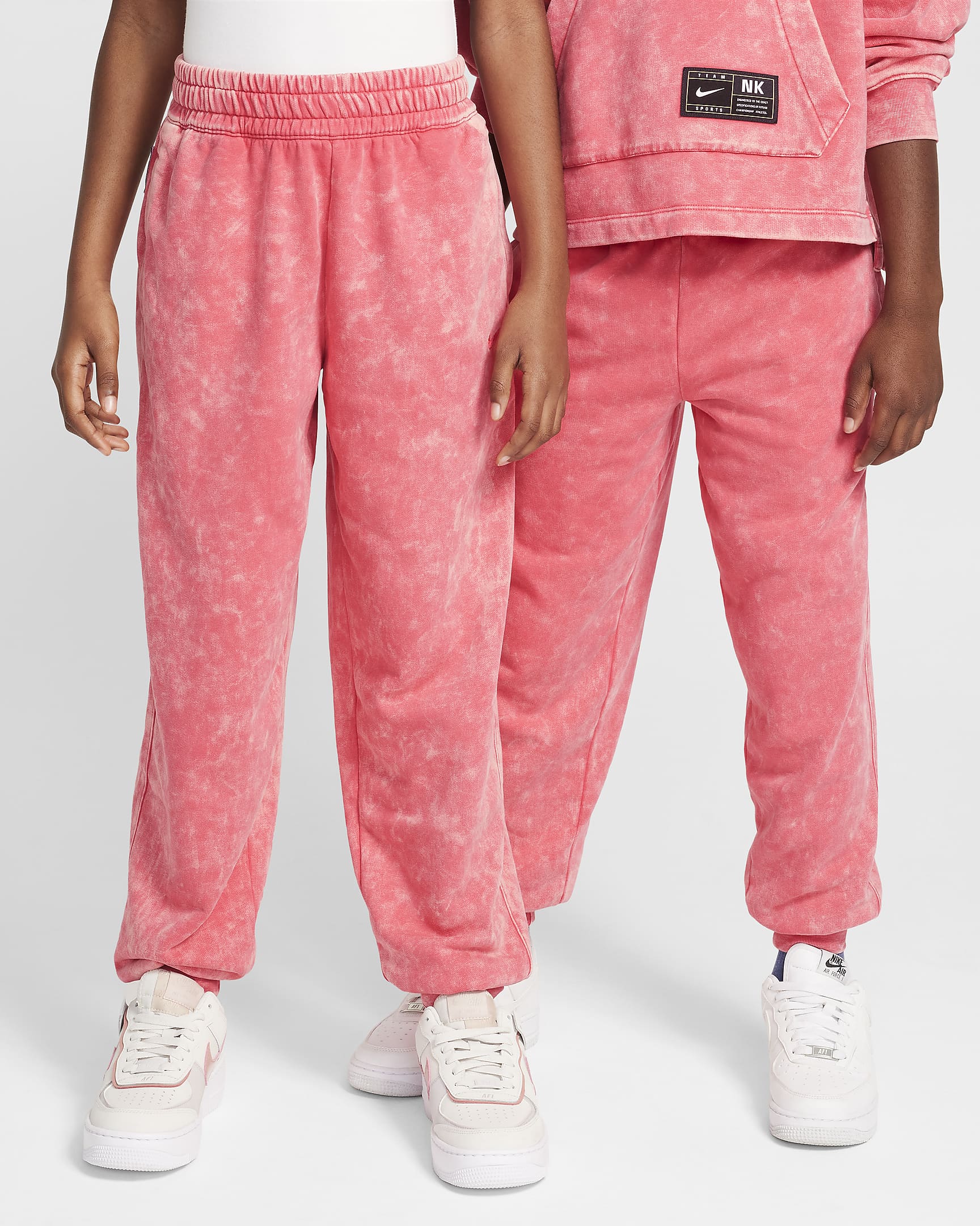 Nike Culture of Basketball Big Kids' Fleece Basketball Pants - Aster Pink/Mystic Navy/Aster Pink