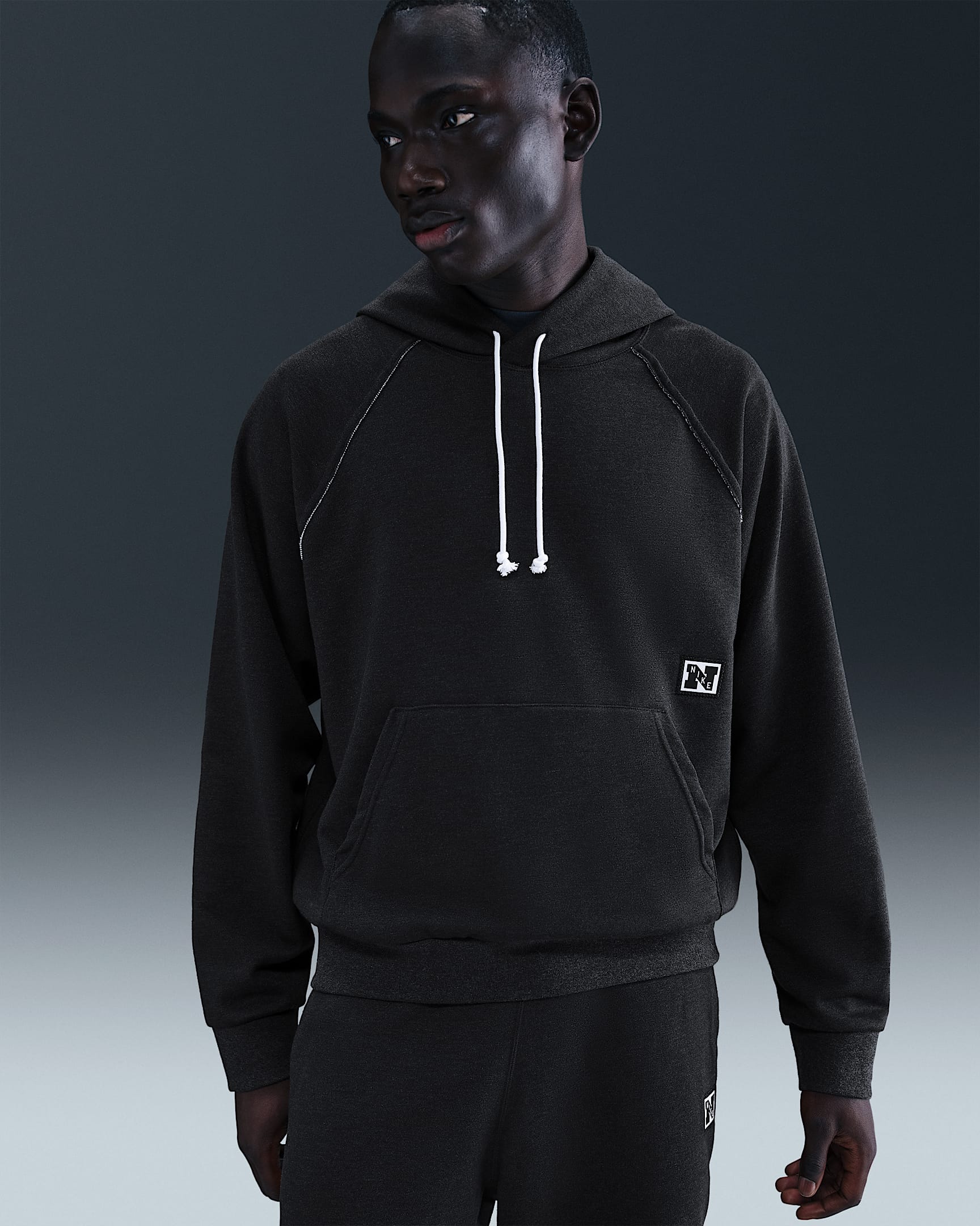 Nike Gym Heritage Dessuadora amb caputxa d'entrenament de teixit Fleece Dri-FIT - Home - Negre/Jaspiat/Pale Ivory/Negre
