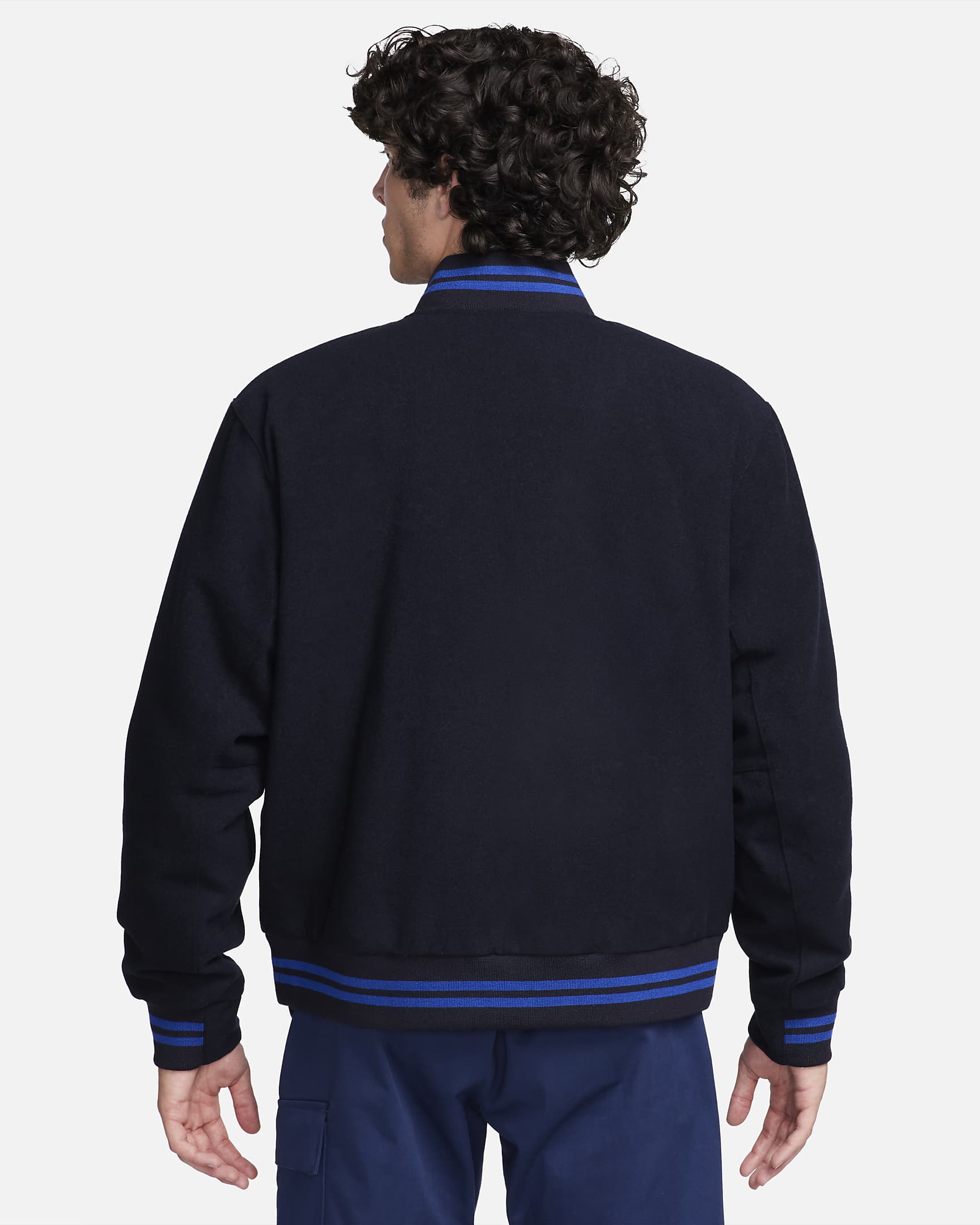 Chelsea F.C. Men's Nike Football Varsity Jacket. Nike DK