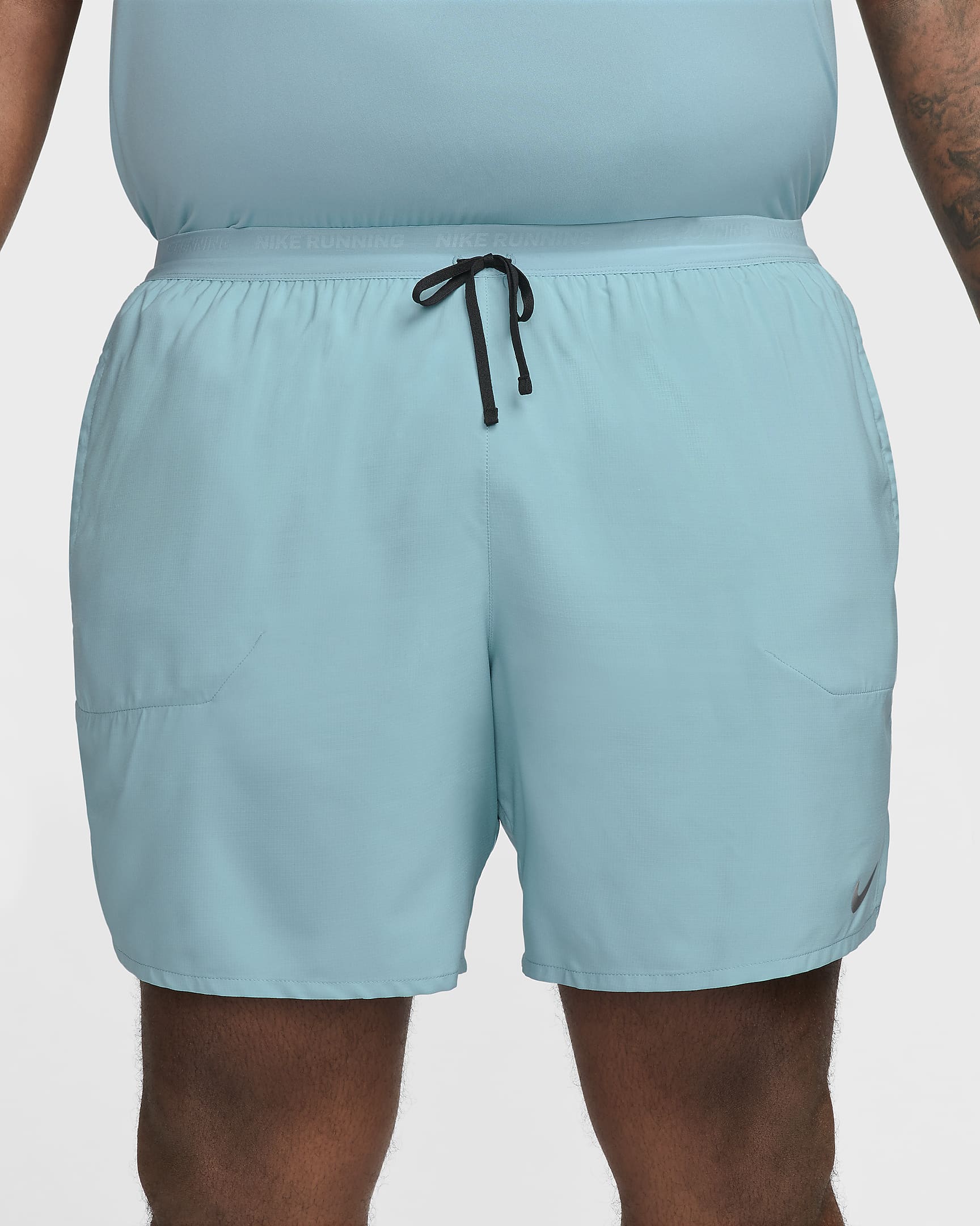 Nike Stride Dri-FIT-Laufshorts mit Futter für Herren (ca. 18 cm) - Denim Turquoise/Schwarz