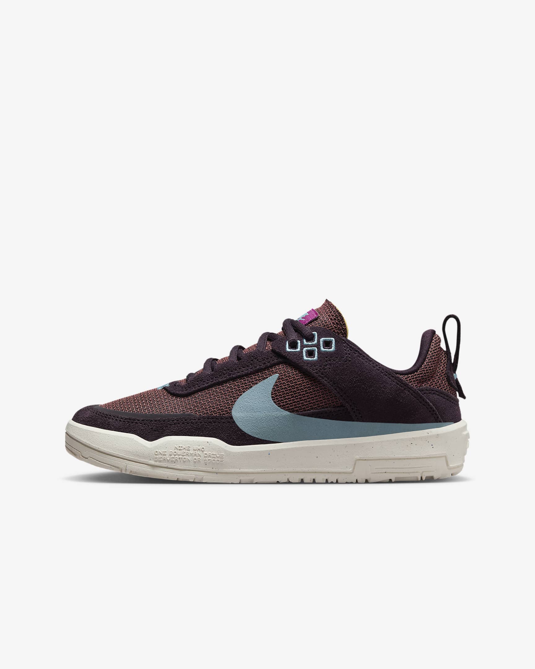 Nike SB Day One Older Kids' Skate Shoes - Burgundy Ash/Dark Pony/Sail/Denim Turquoise