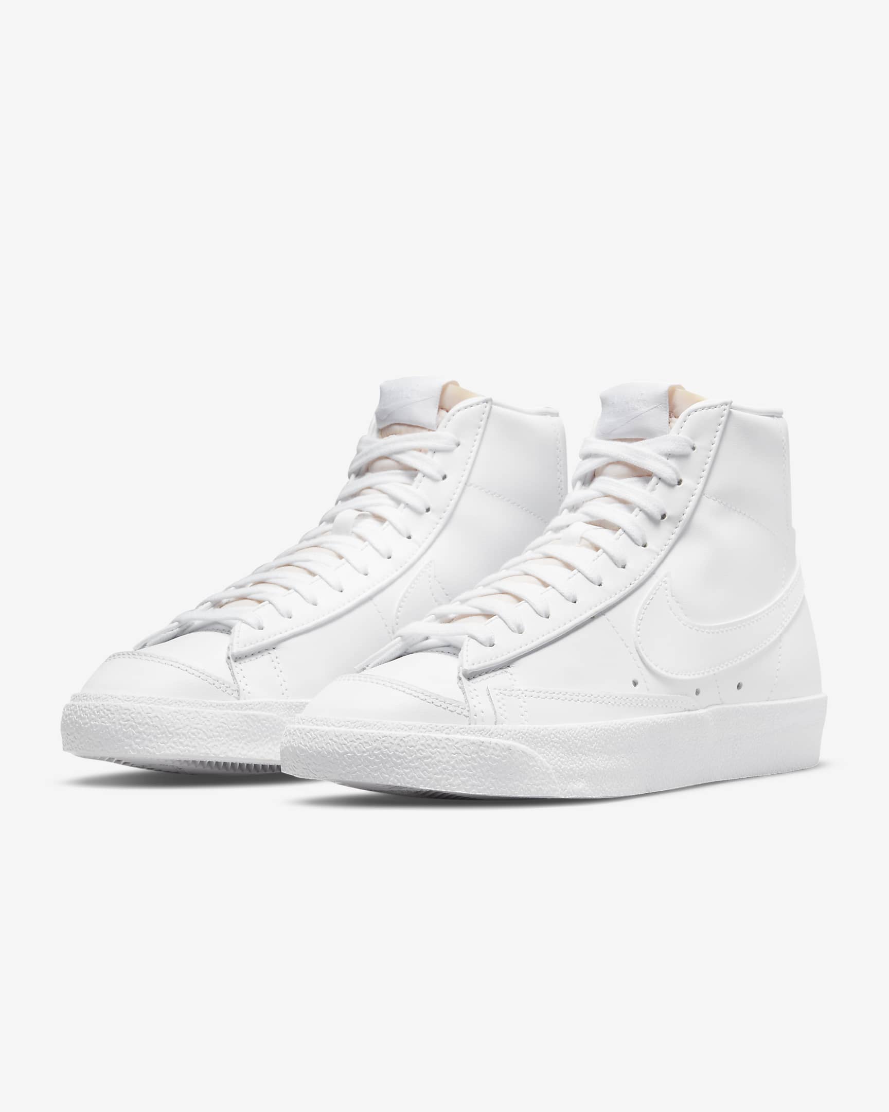 Nike Blazer Mid '77 Women's Shoes - White/White/Peach/White