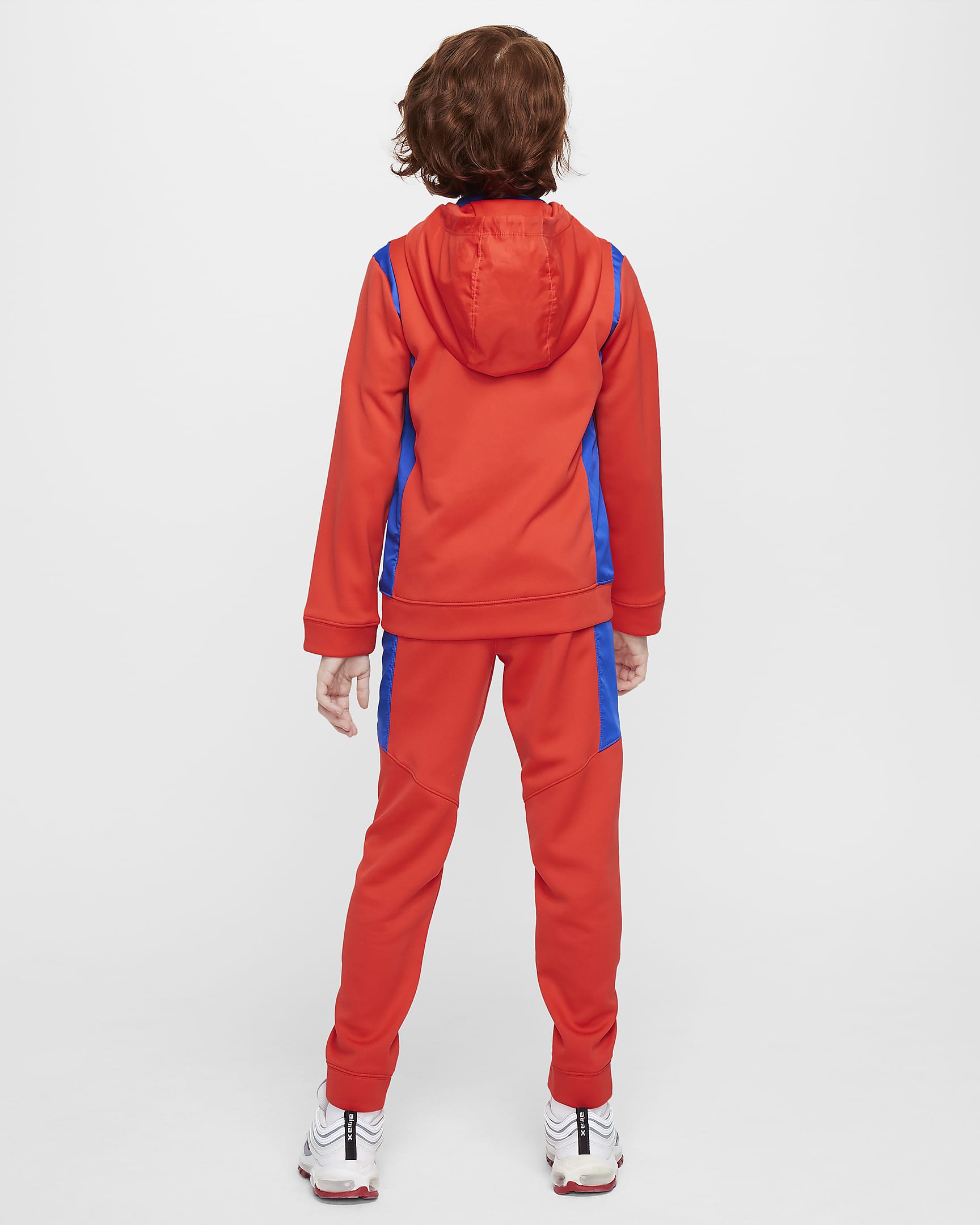 Atlético Madrid Home Older Kids' Nike Football Woven Tracksuit - Light Crimson/Game Royal/Game Royal