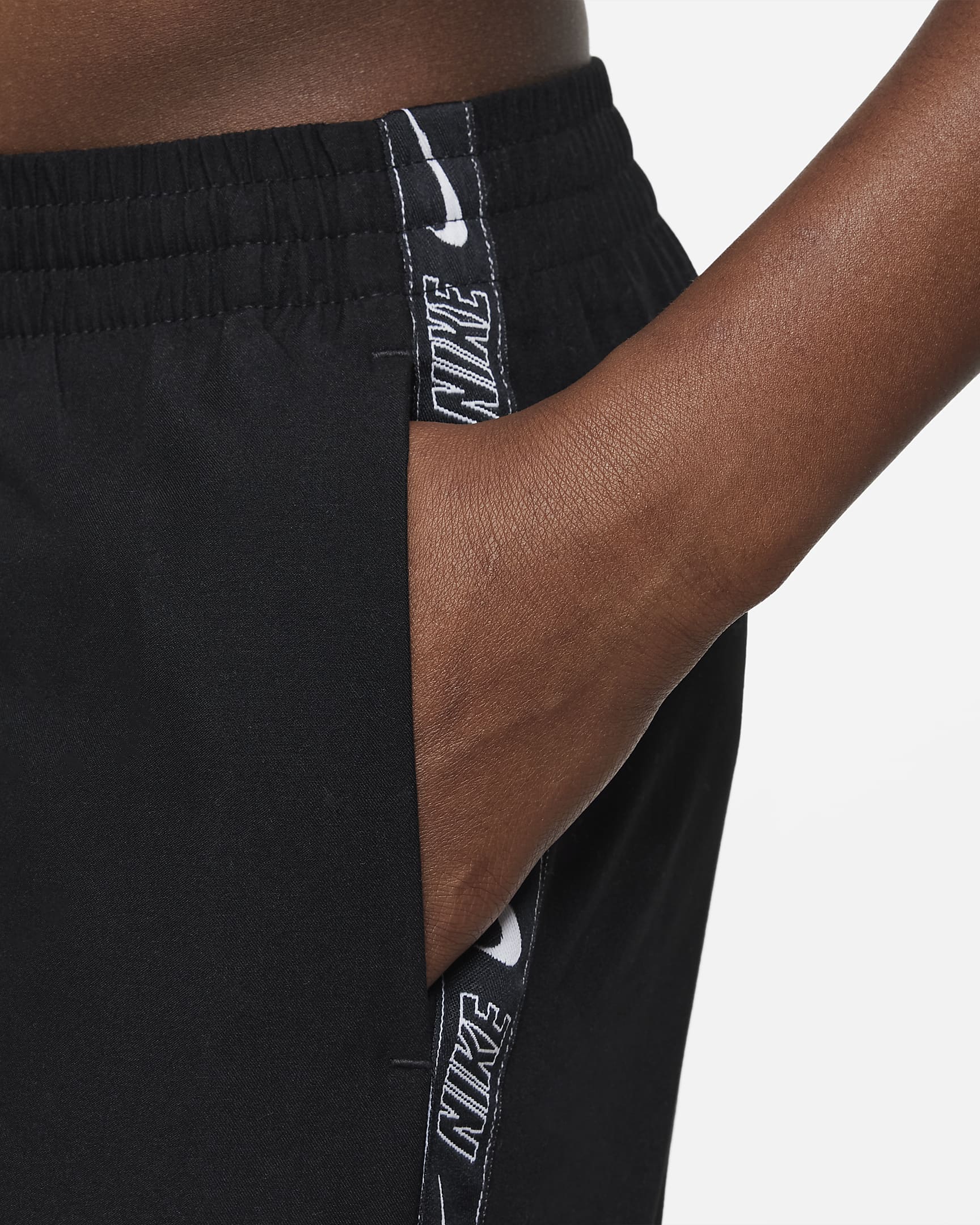 Shorts de vóleibol de 10 cm para niño talla grande Nike Swim - Negro