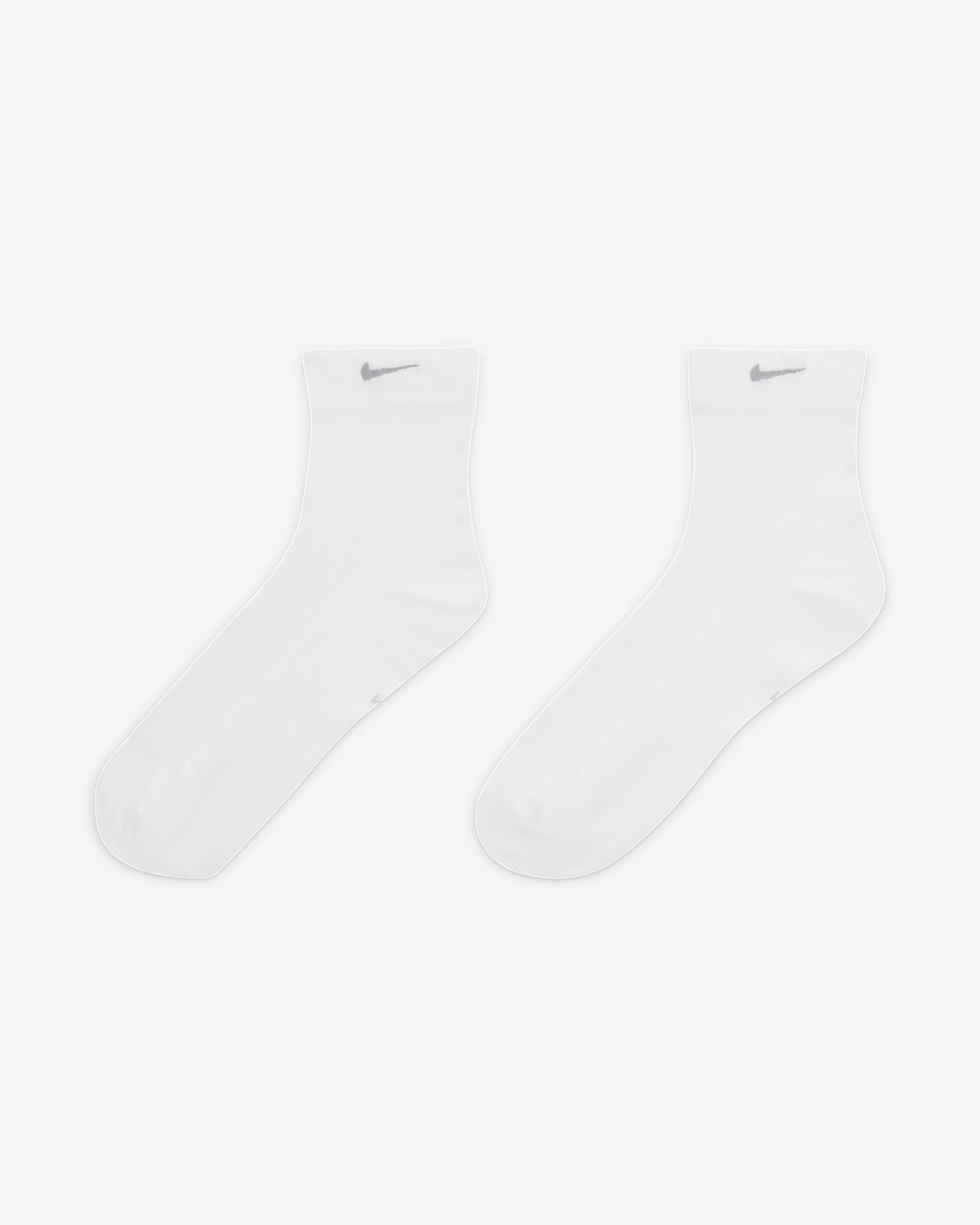 Nike Women's Sheer Ankle Socks (1 Pair) - White/Light Smoke Grey