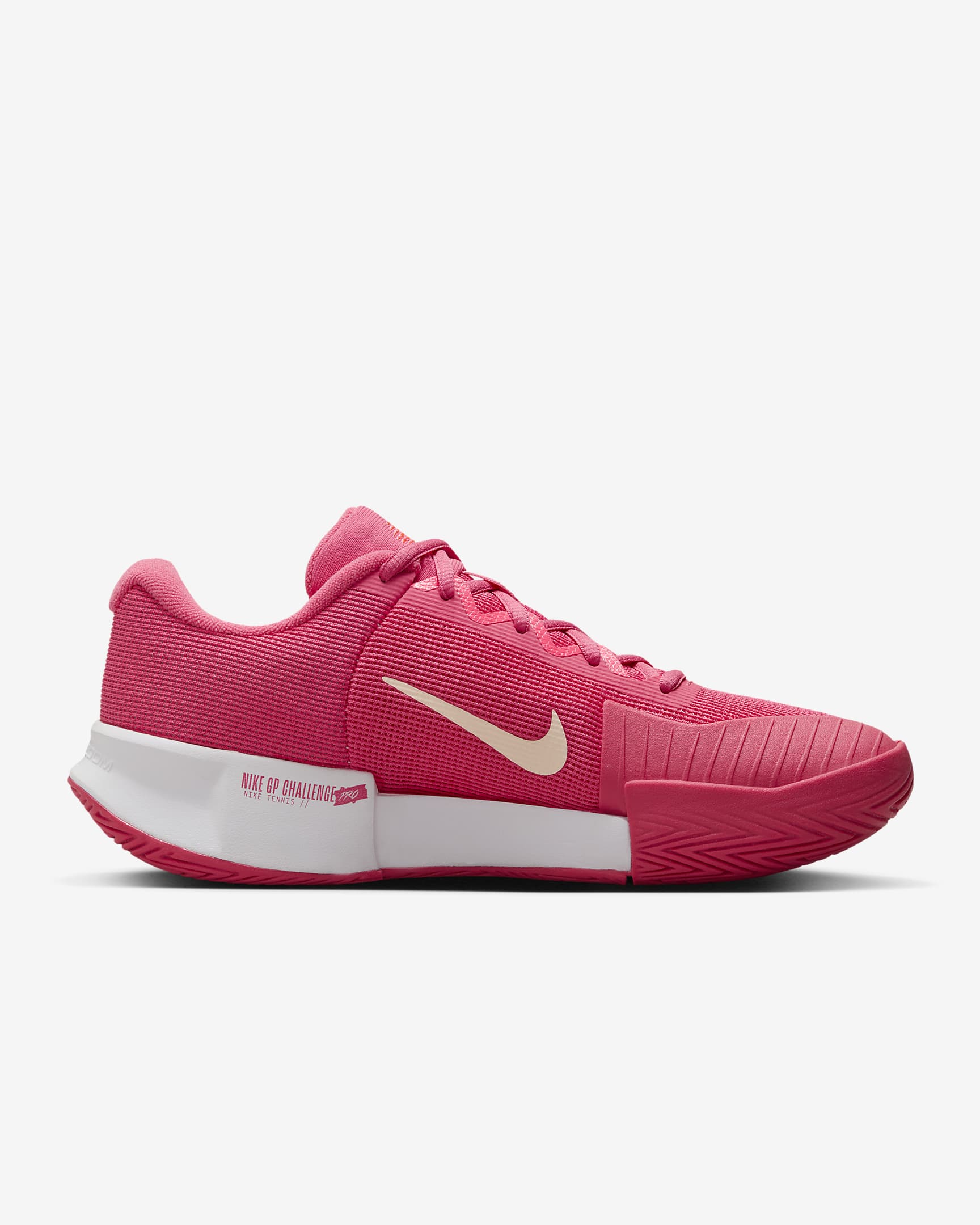 Chaussure de tennis pour surface dure Nike GP Challenge Pro pour femme - Aster Pink/Hot Punch/Crimson Tint