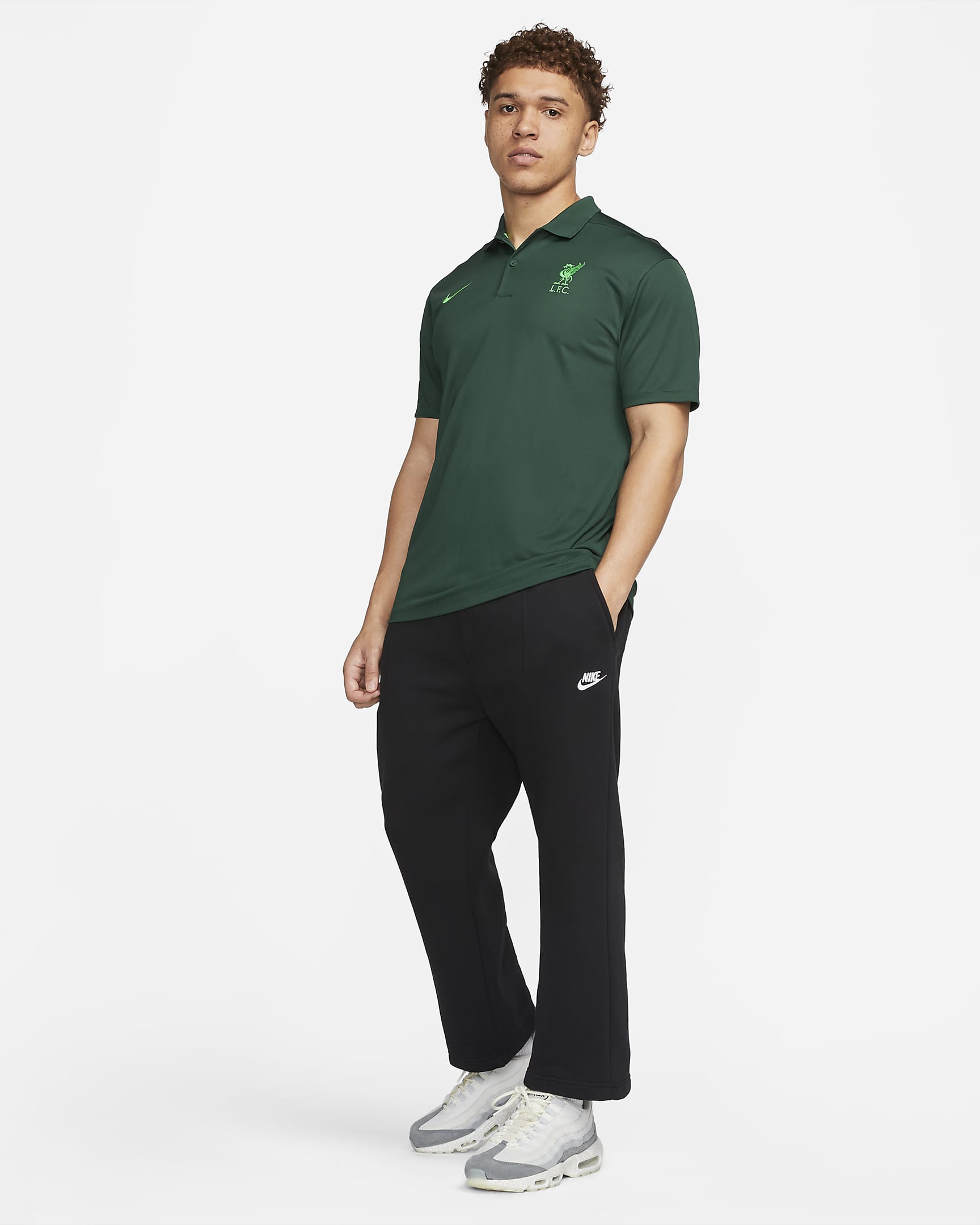 Liverpool FC Victory Men's Nike Dri-FIT Soccer Polo - Pro Green/Poison Green/Poison Green