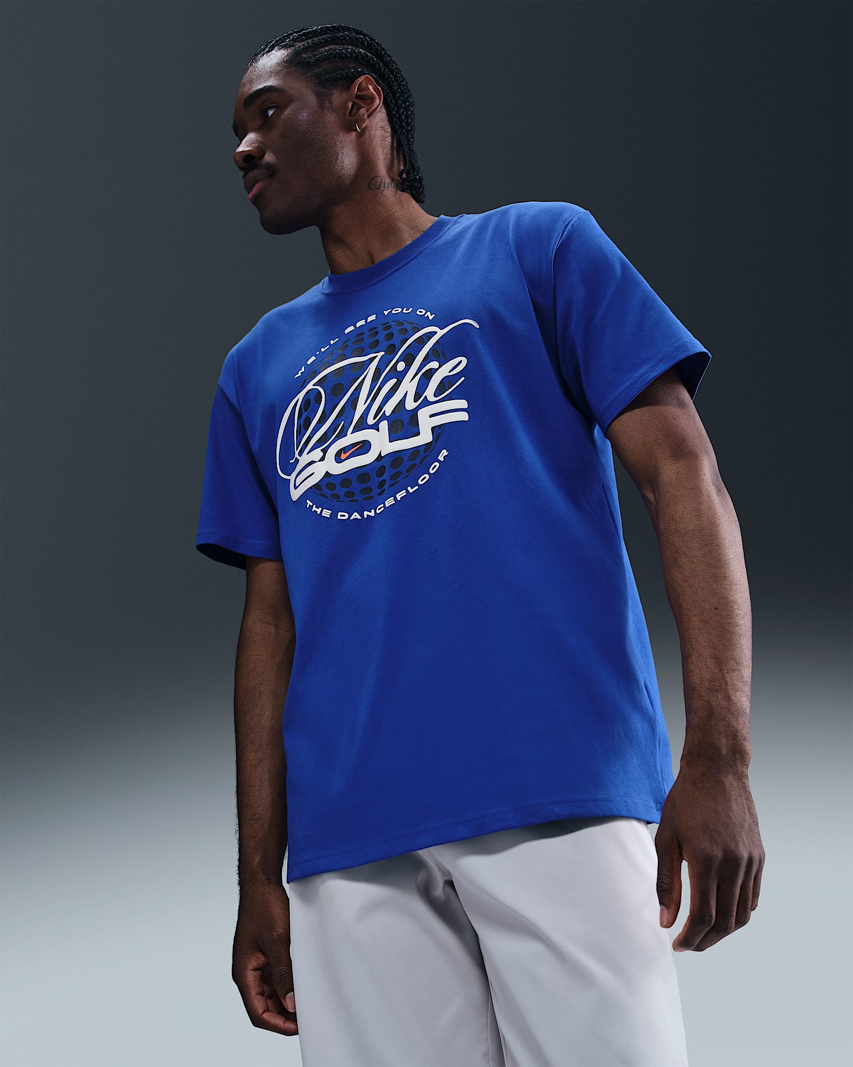 Nike Erkek Golf Tişörtü - Game Royal