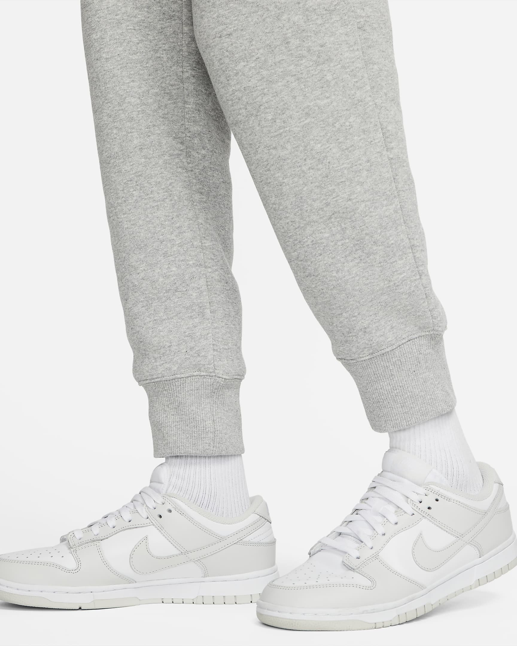 Pantaloni jogger a vita alta Nike Sportswear Phoenix Fleece – Donna - Dark Grey Heather/Sail