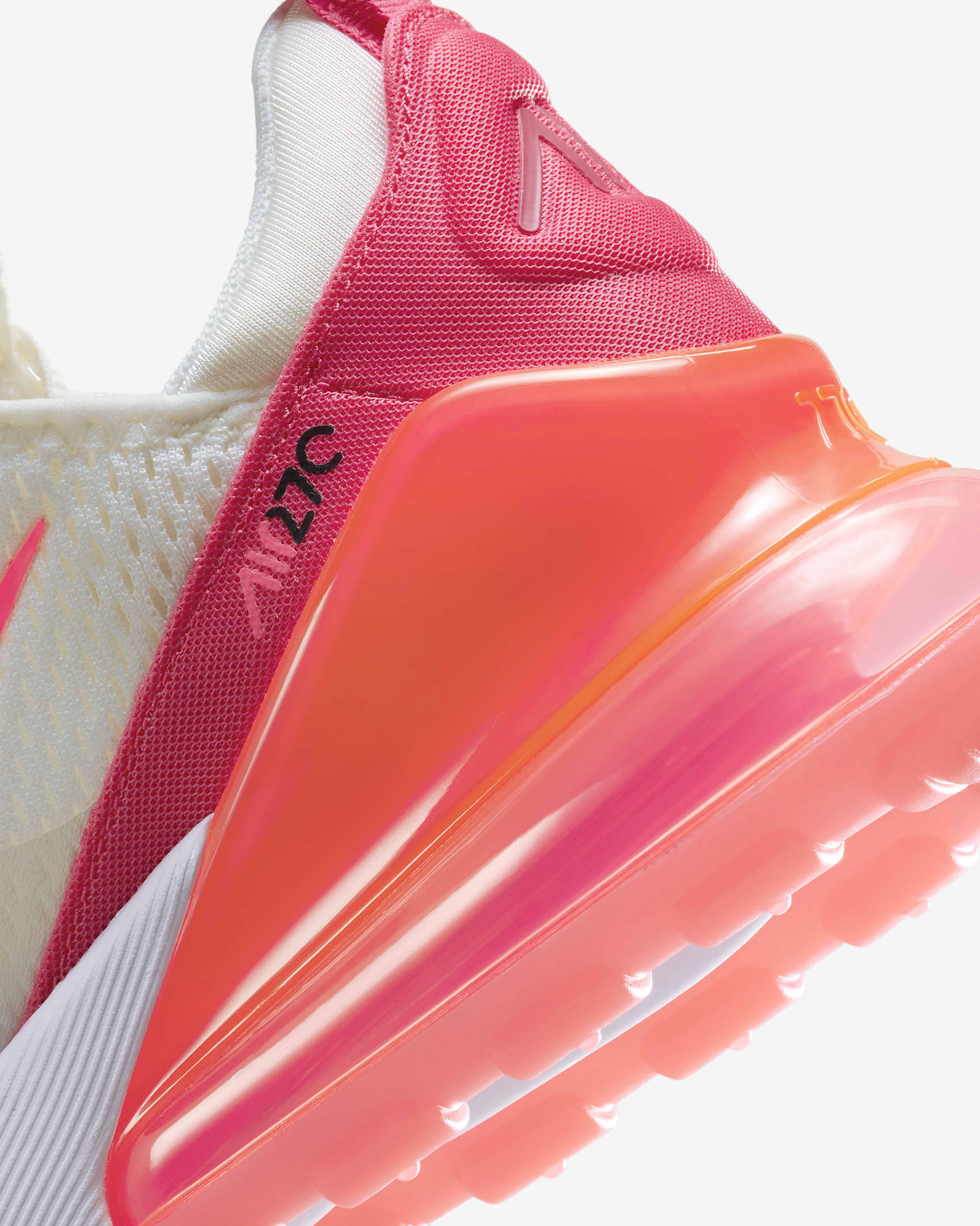 Nike Air Max 270-sko til kvinder - Sail/Aster Pink/hvid/Hot Punch