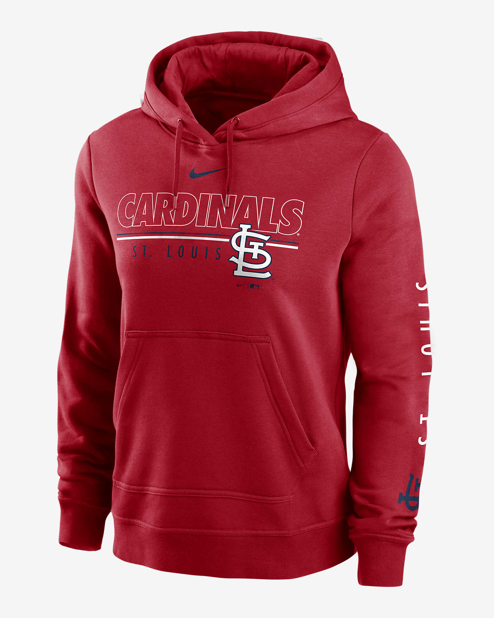 Nike Outline Club (MLB St. Louis Cardinals) Women's Pullover Hoodie - Sport Red