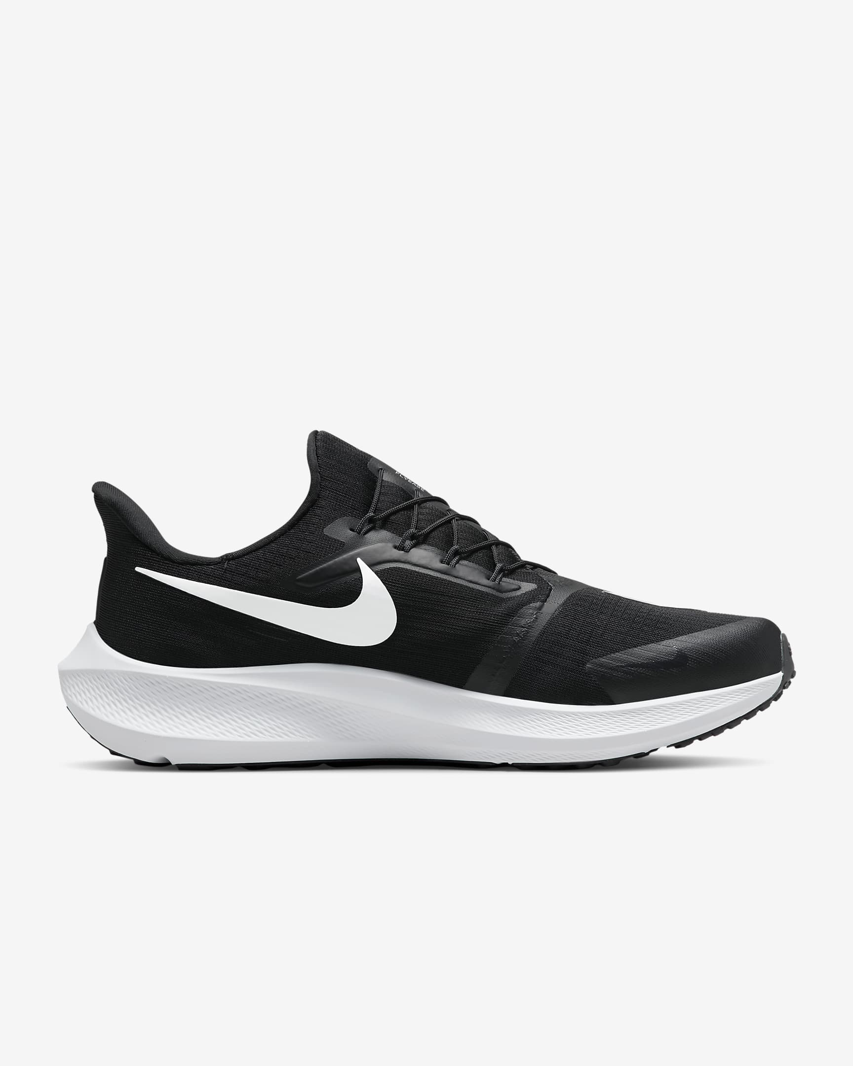 Nike Pegasus FlyEase Men's Easy On/Off Road Running Shoes - Black/Dark Smoke Grey/White