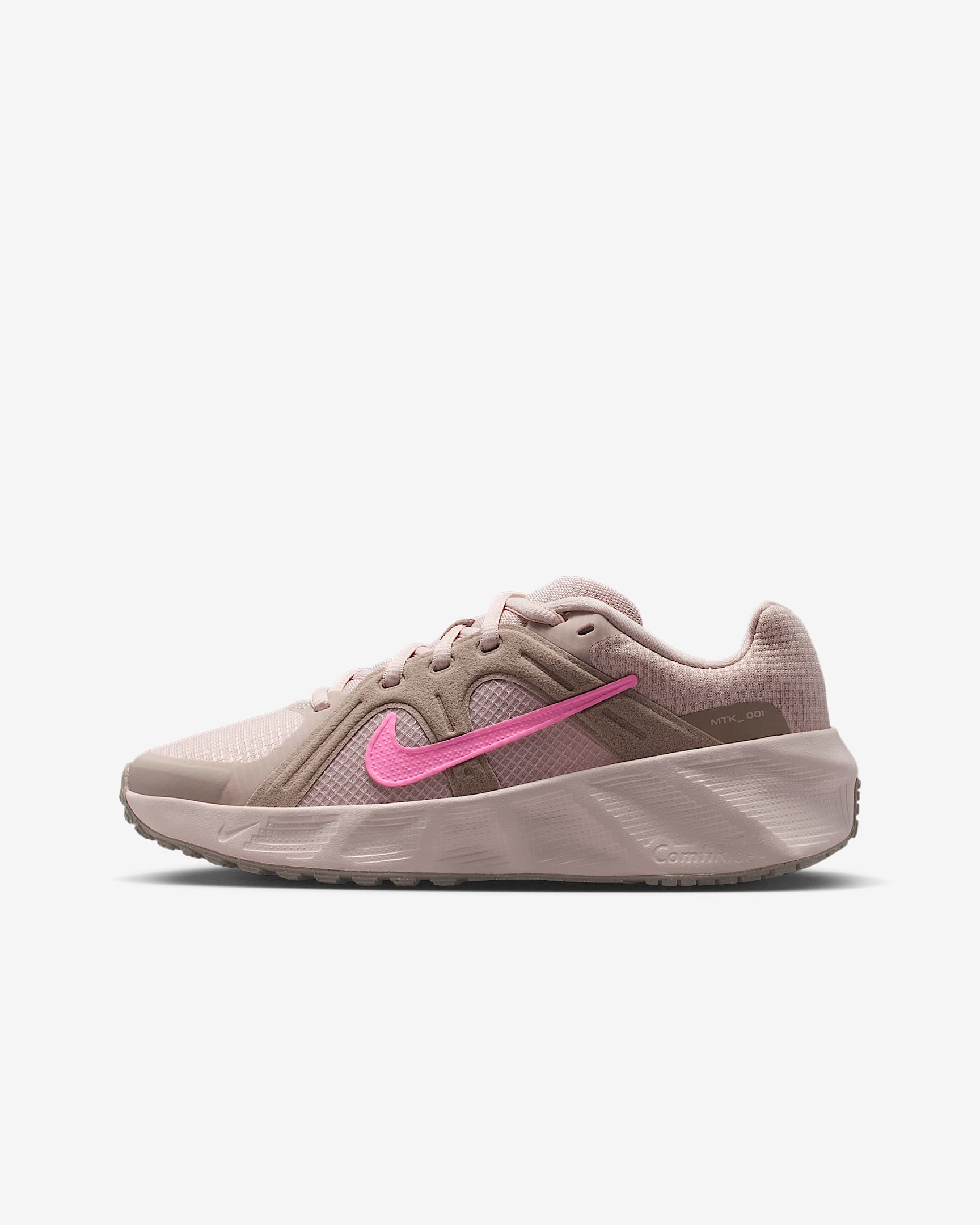 Nike Metro Tek Big Kids' Shoes - Silt Red/Malt/Pink Spell