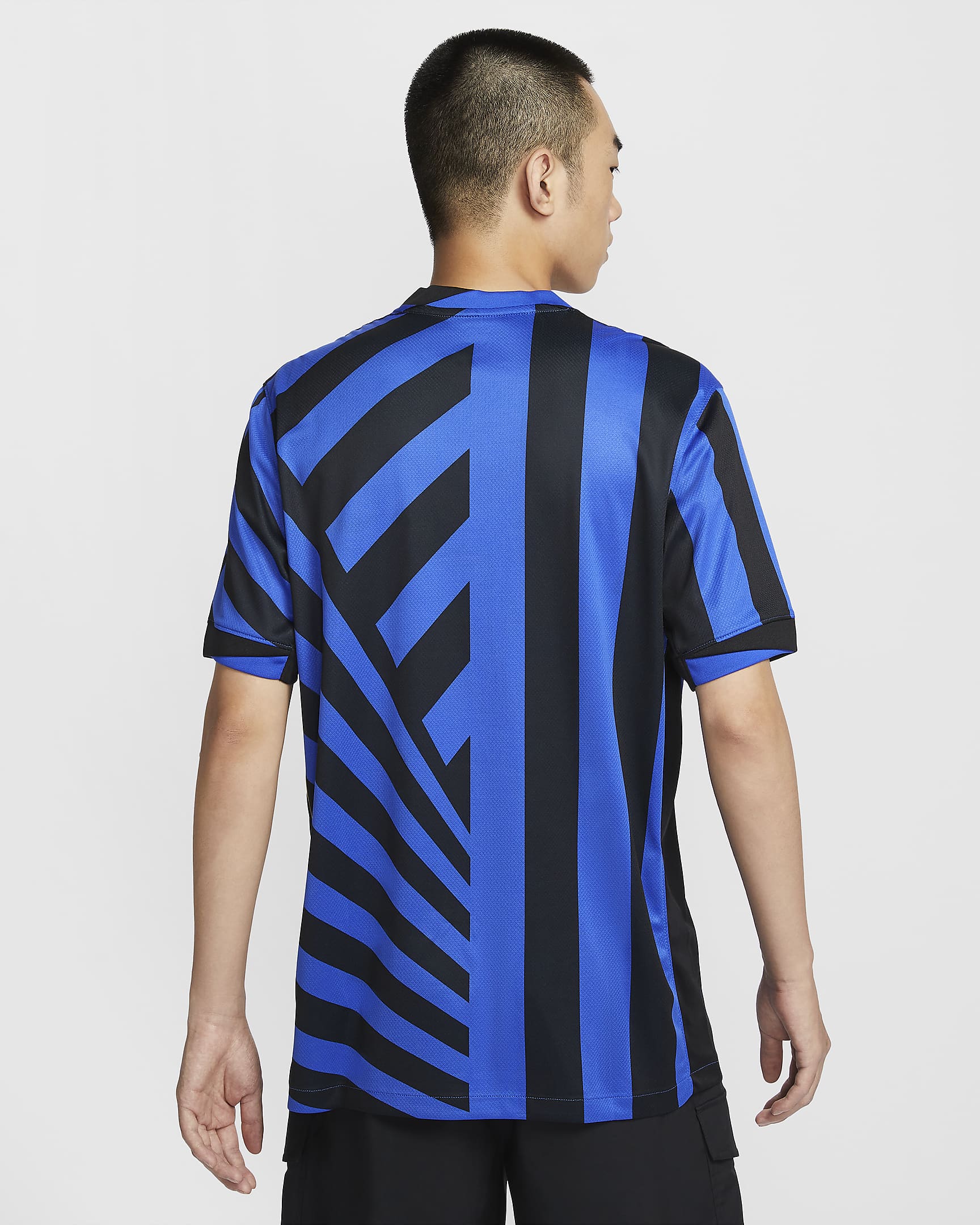 Inter Mailand 2024/25 Stadium Home Replika-Fußballtrikot mit Dri-FIT-Technologie (Herren) - Lyon Blue/Schwarz/Lyon Blue/Weiß