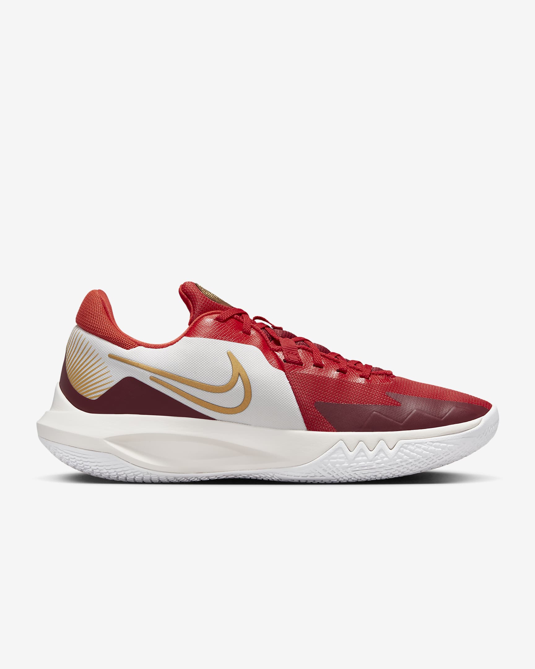 Nike Precision 6 Basketball Shoes - Phantom/Team Red/Light Crimson/Metallic Gold