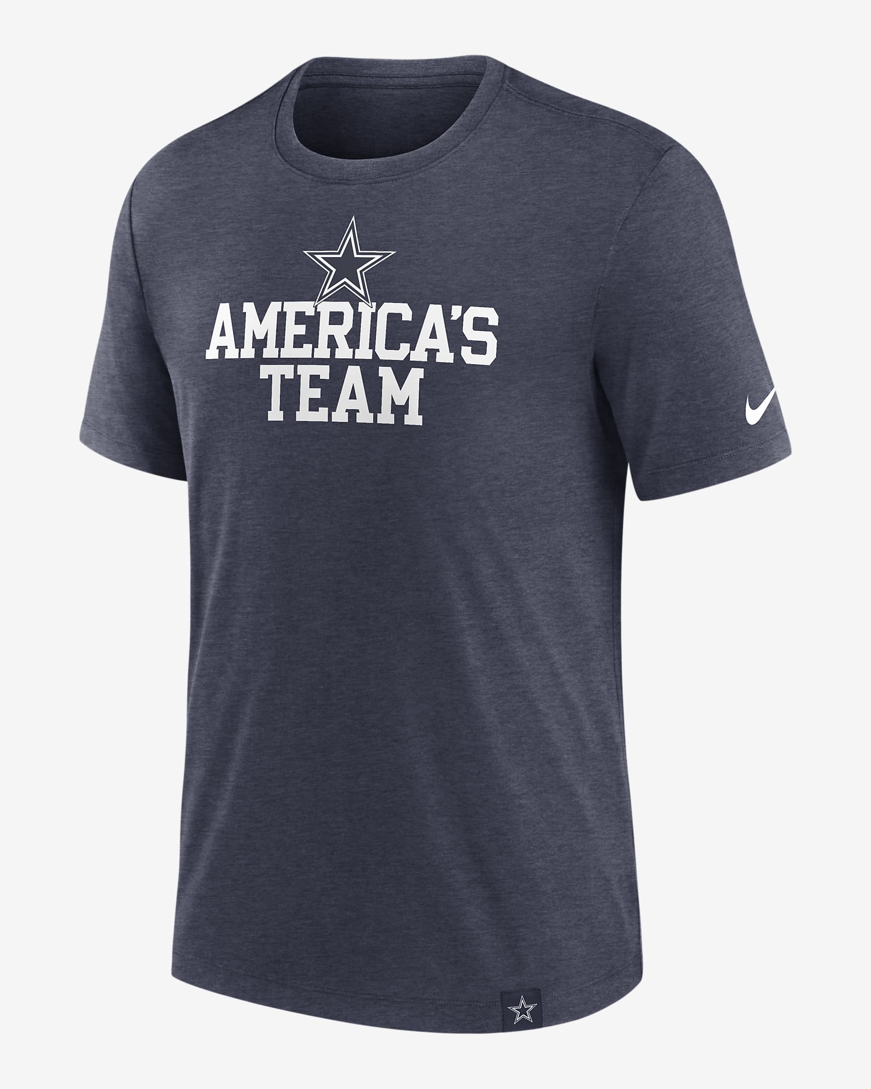 Dallas Cowboys Blitz Men's Nike NFL T-Shirt - Navy Heather