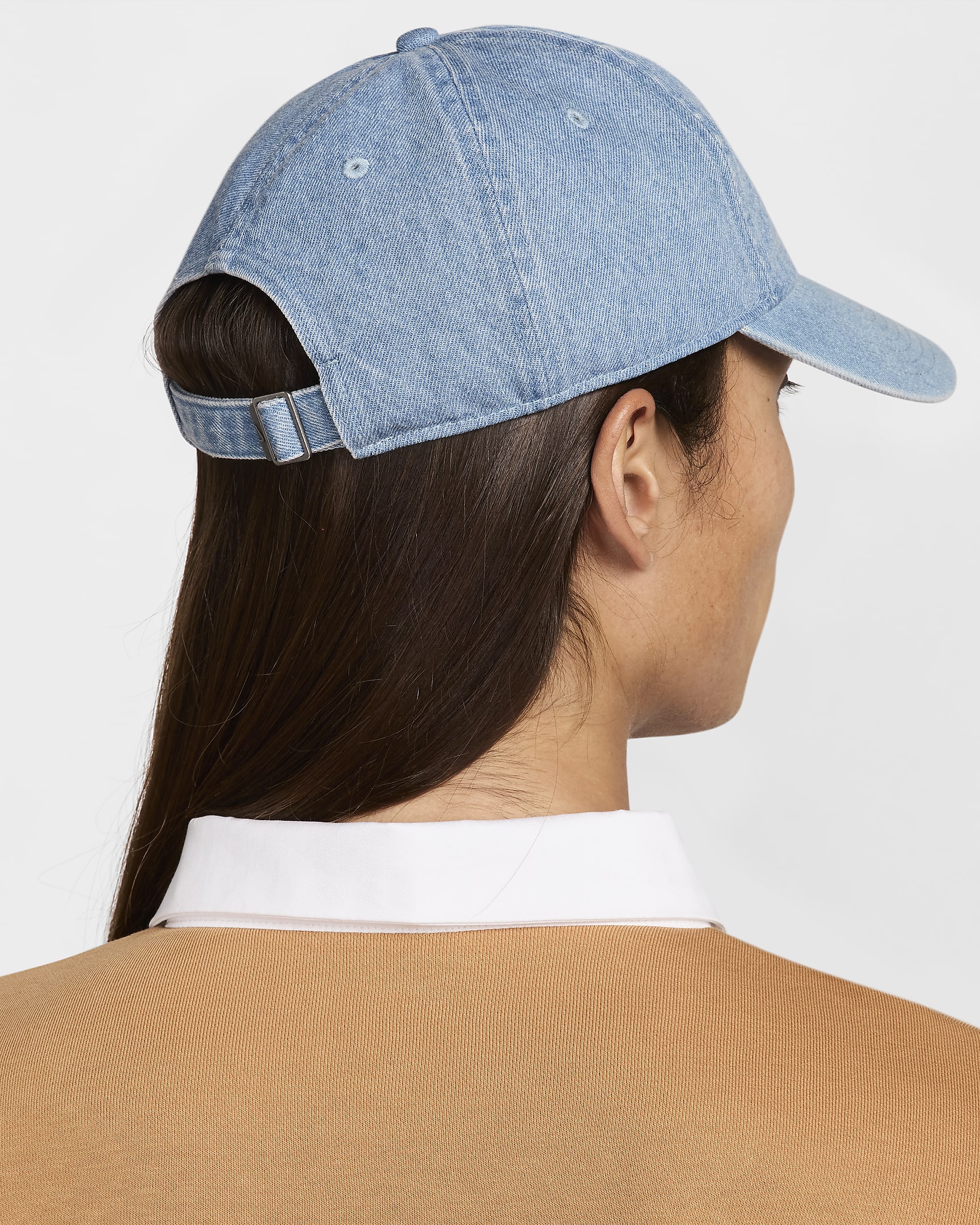 Casquette souple en denim Nike Club - Aegean Storm/Thunder Blue/Blanc