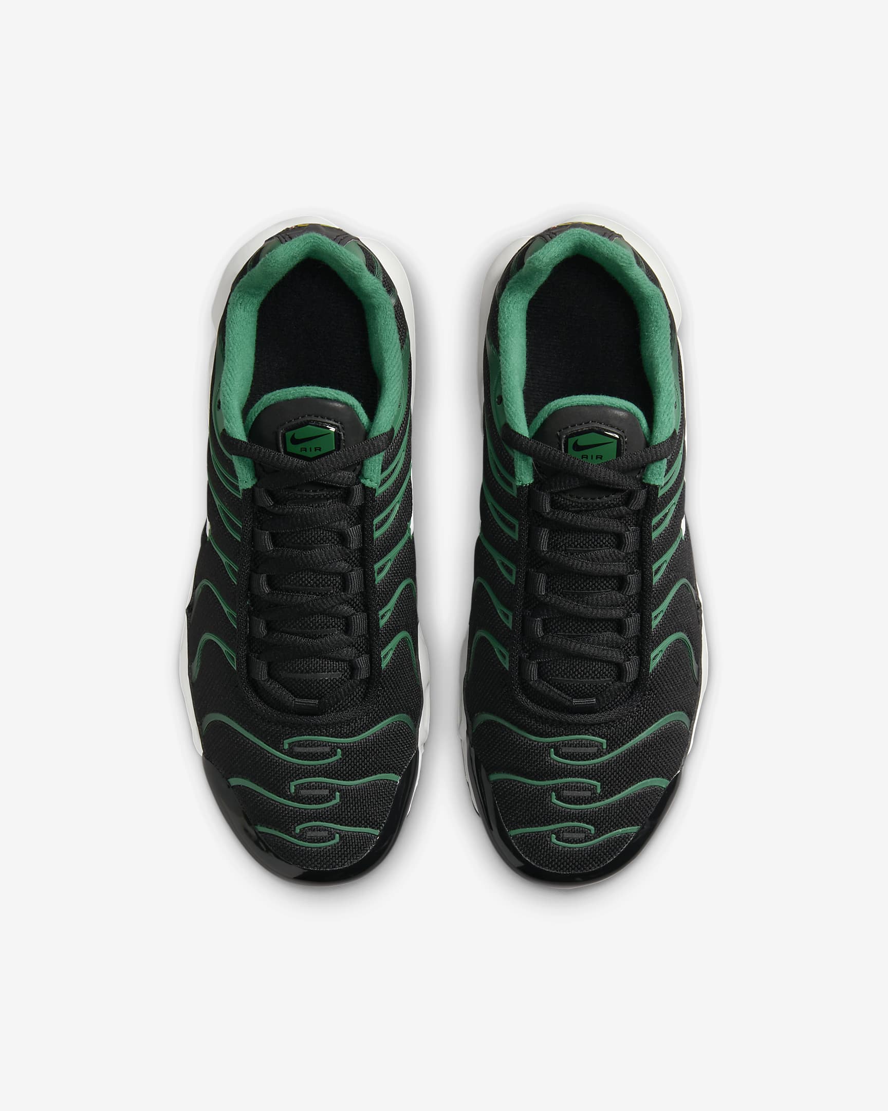 Buty dla dużych dzieci Nike Air Max Plus - Czerń/Malachite/Biel/Czerń