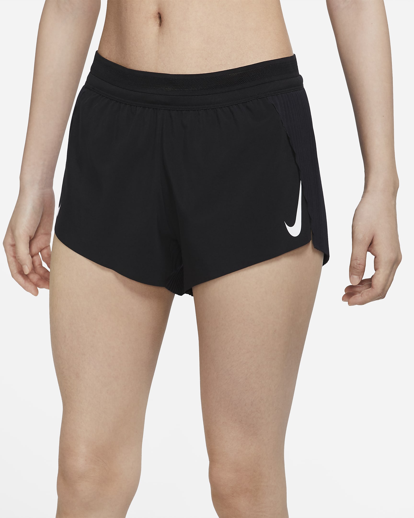 Nike AeroSwift Women's Running Shorts - Black/White