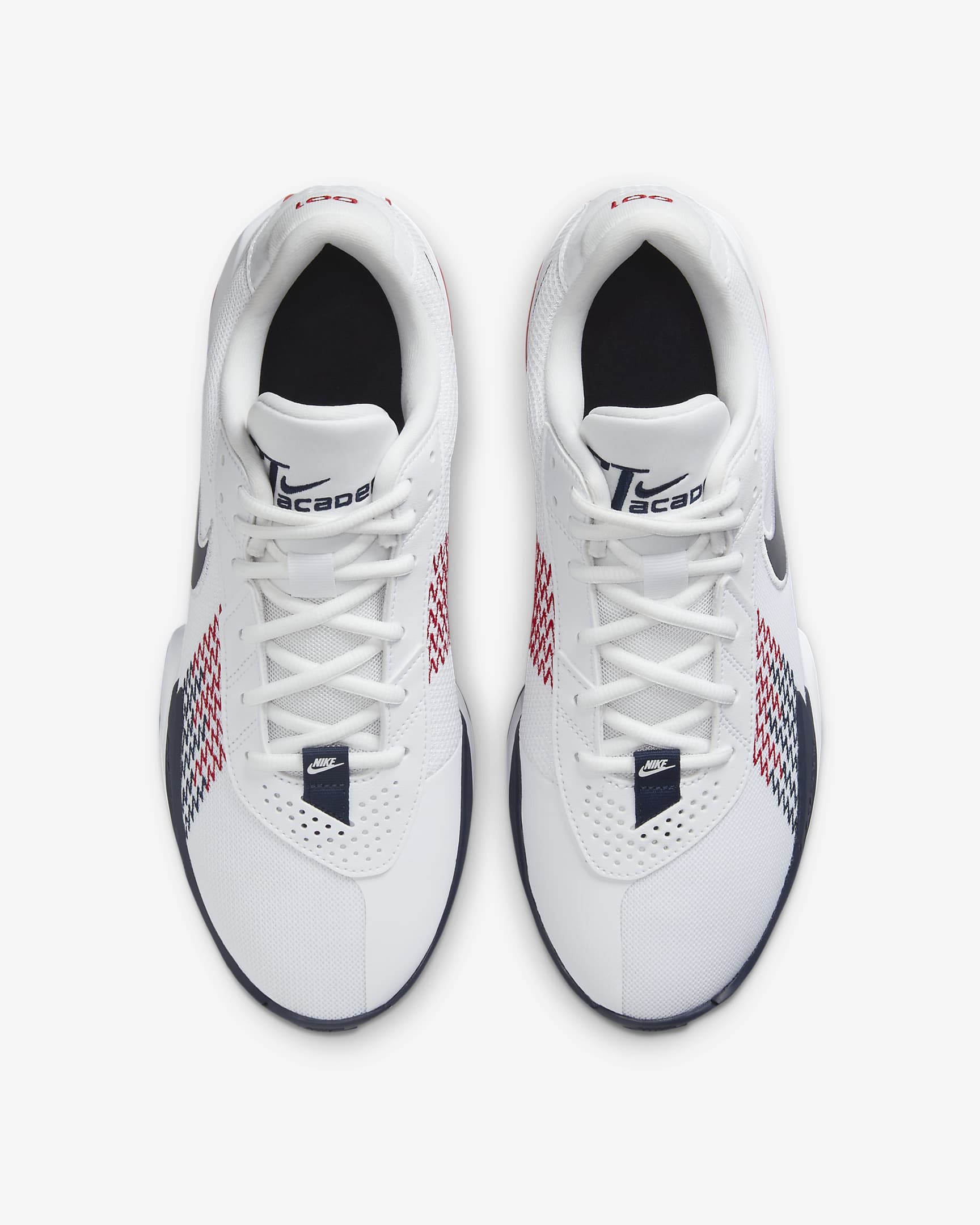 Nike G.T. Cut Academy Basketball Shoes - White/Sport Red/Obsidian