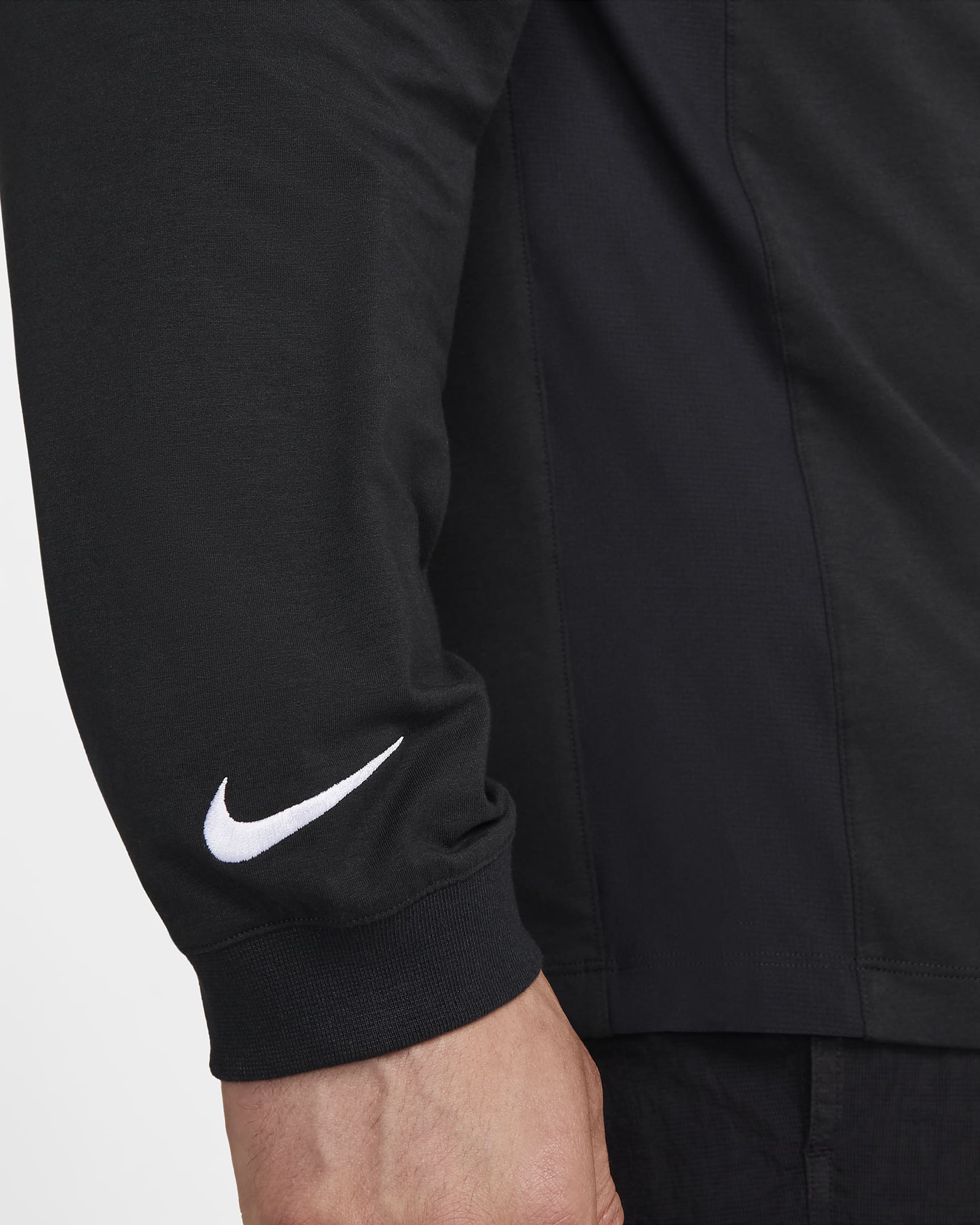 Camisola de manga comprida Nike Dri-FIT ADV EUA para homem - Preto/Branco