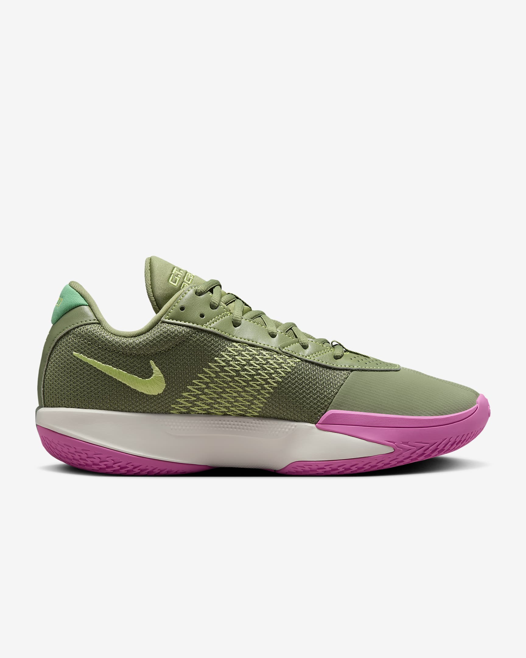 Nike G.T. Cut Academy Basketball Shoes - Oil Green/Spring Green/Light Lemon Twist/Sail