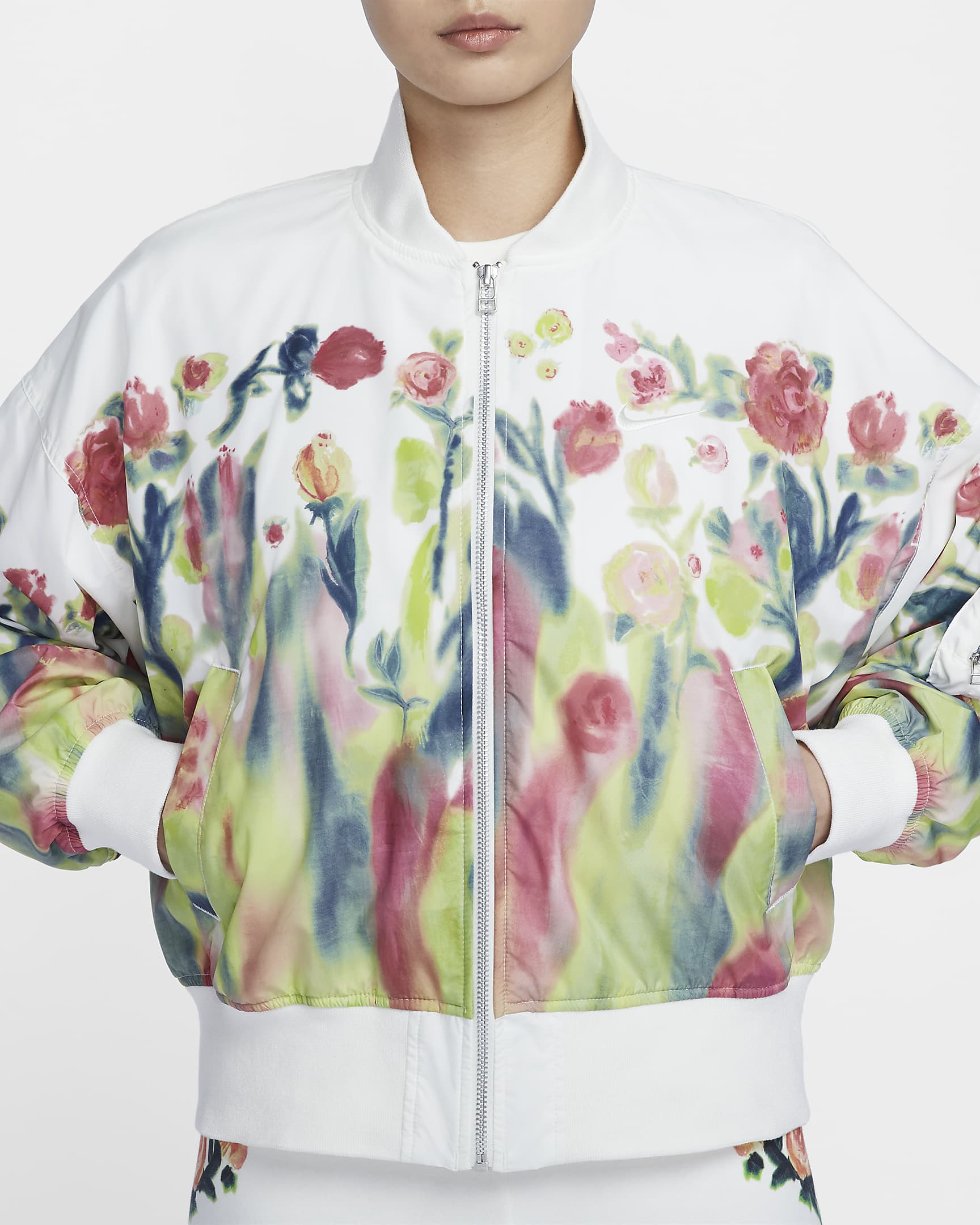 Nike Sportswear Women's Artist Collection Bomber Jacket - Sail/White