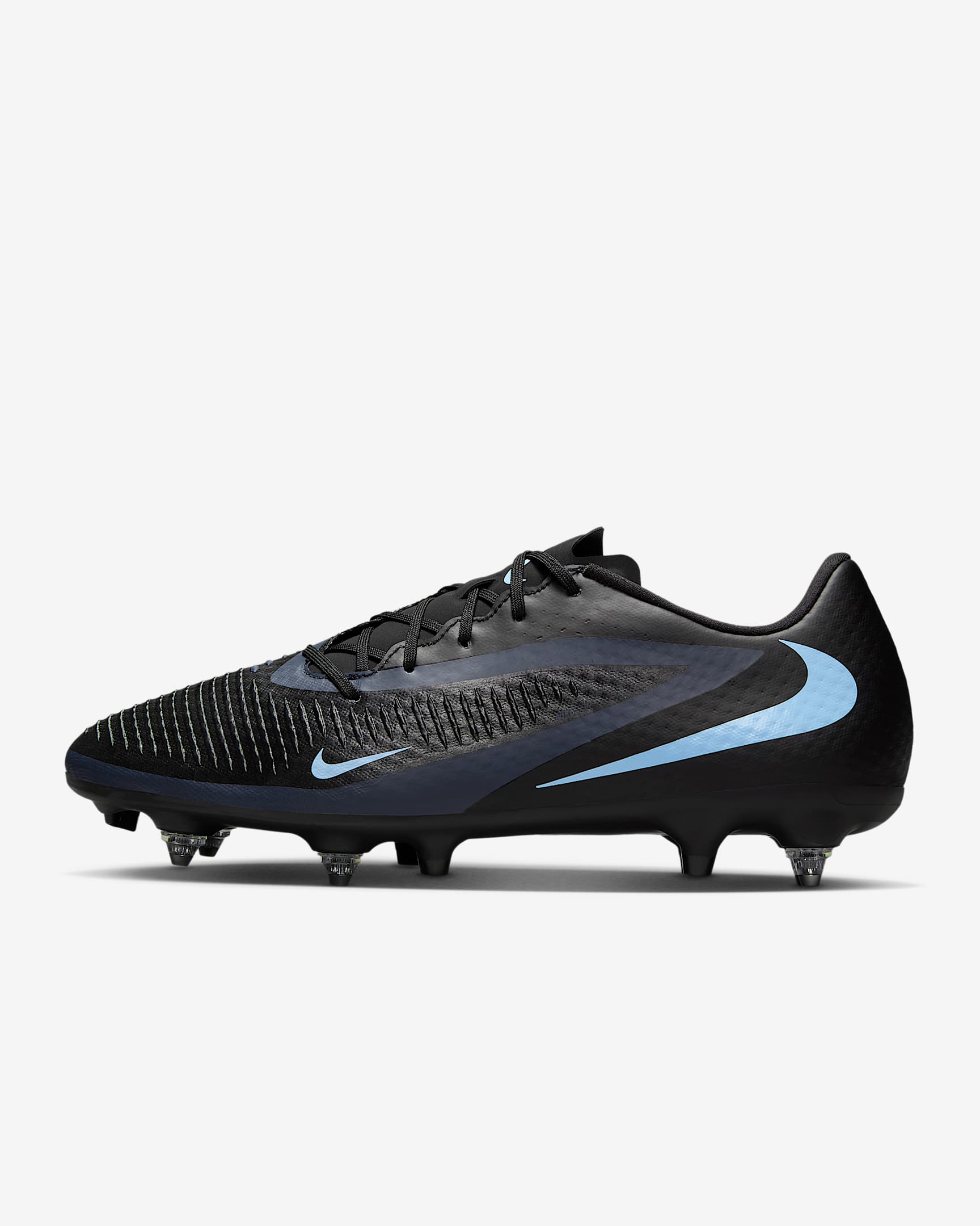 Nike Phantom 6 Low Academy Soft-Ground Football Boot - Black/Black