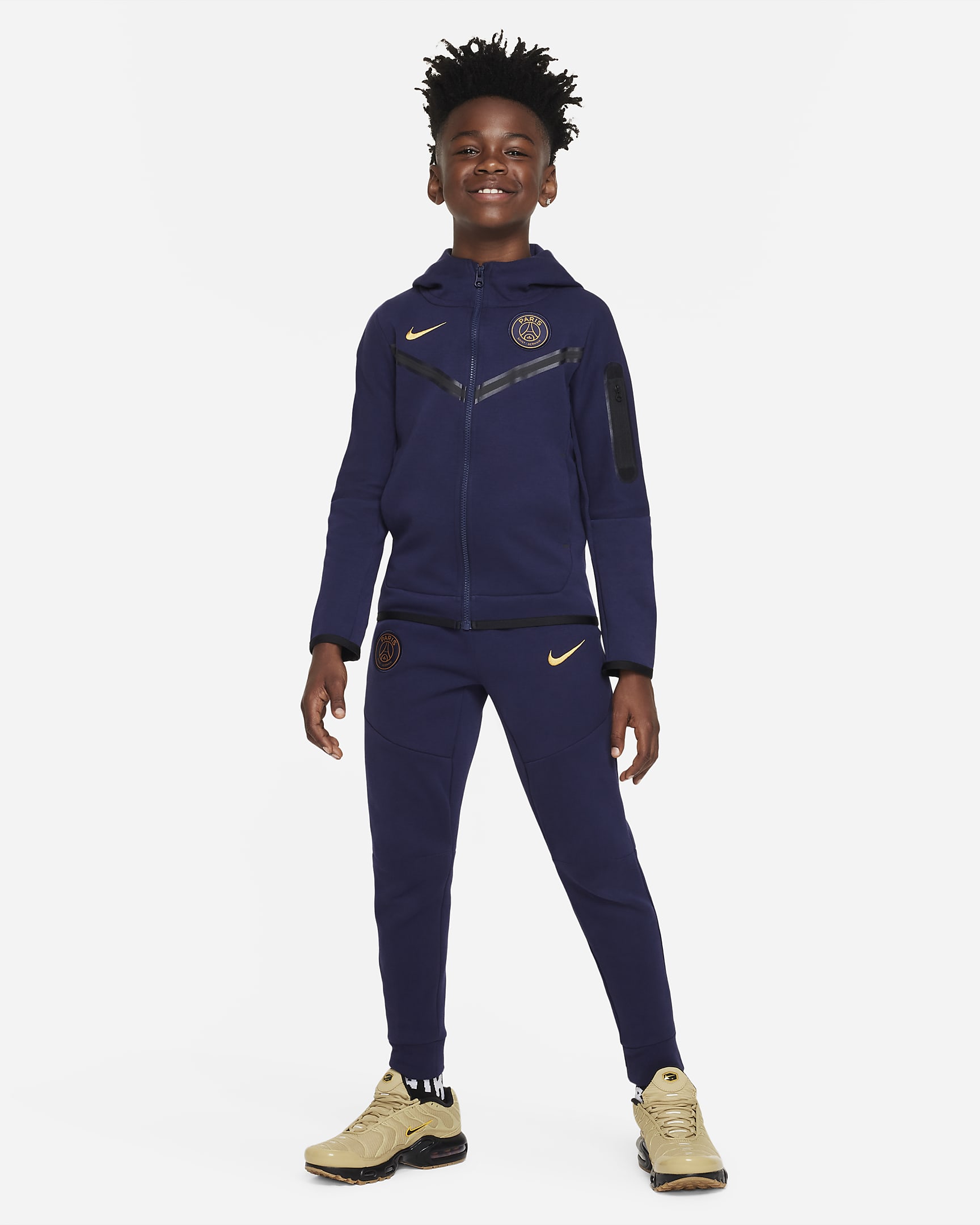 Sweat à capuche et zip Nike Paris SaintGermain Tech Fleece pour ado