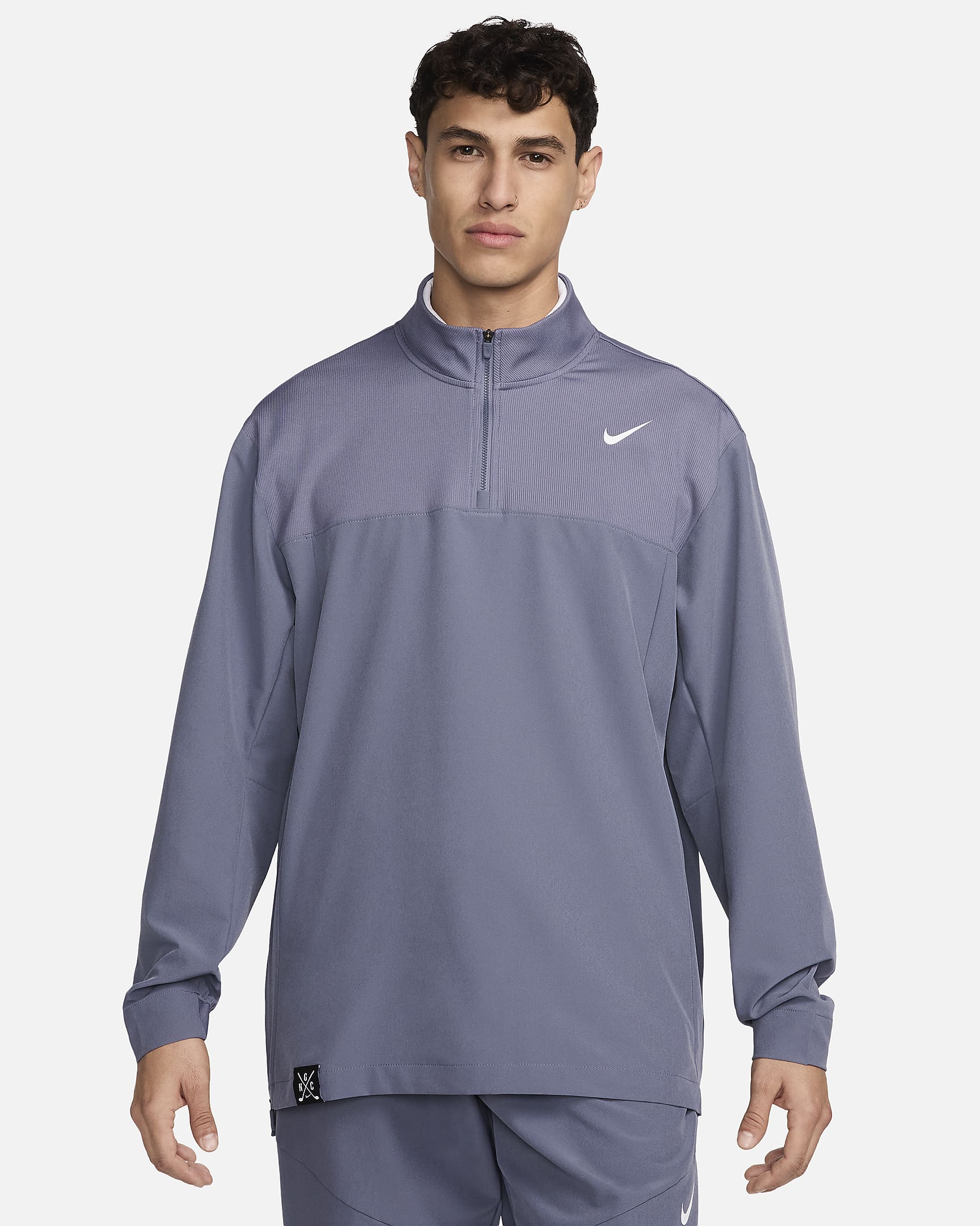 Nike Golf Club Dri-FIT Golfjacke für Herren - Light Carbon/Weiß