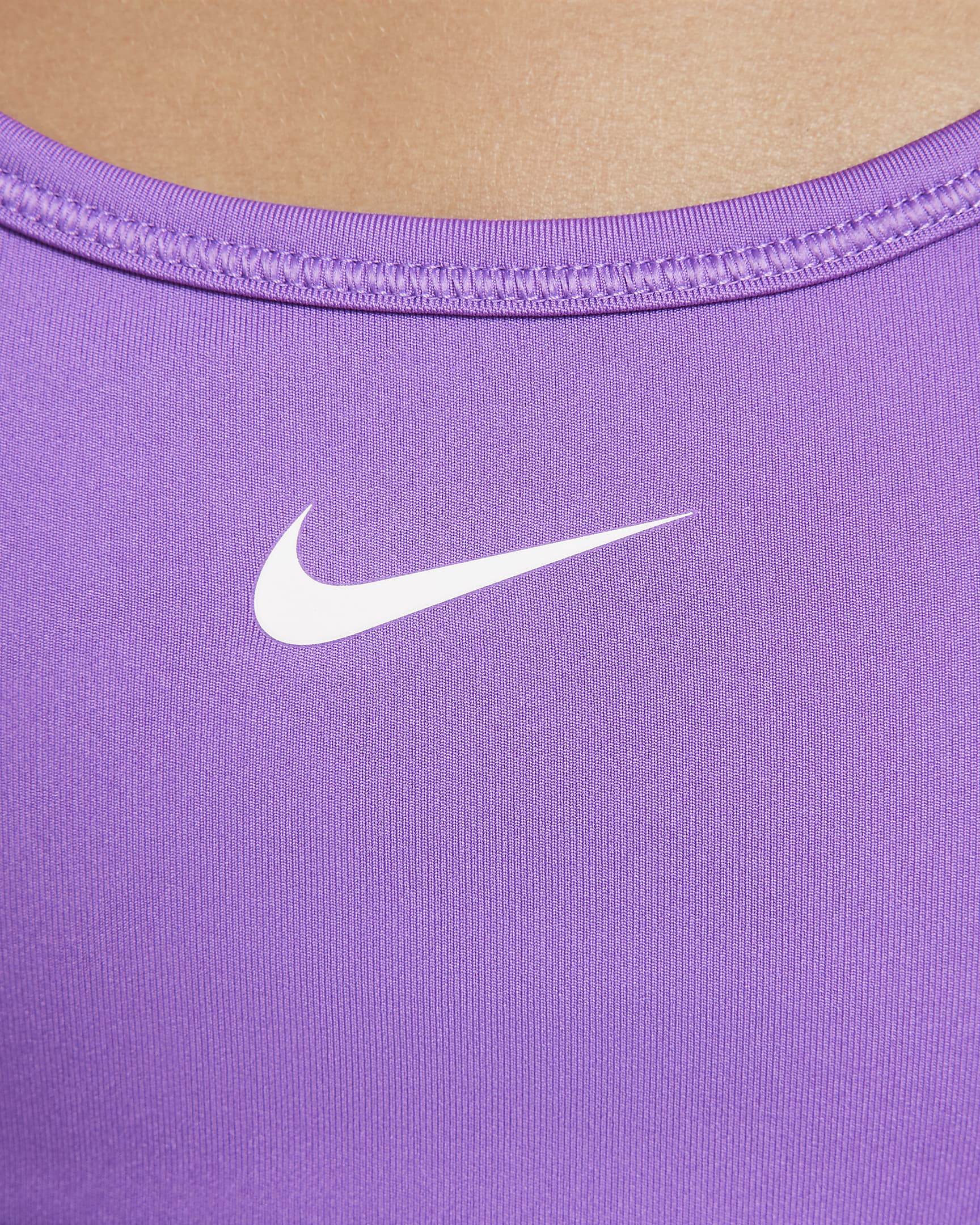 Brassière de sport Nike Swoosh EasyOn pour ado (fille) - Black Raspberry/Blanc