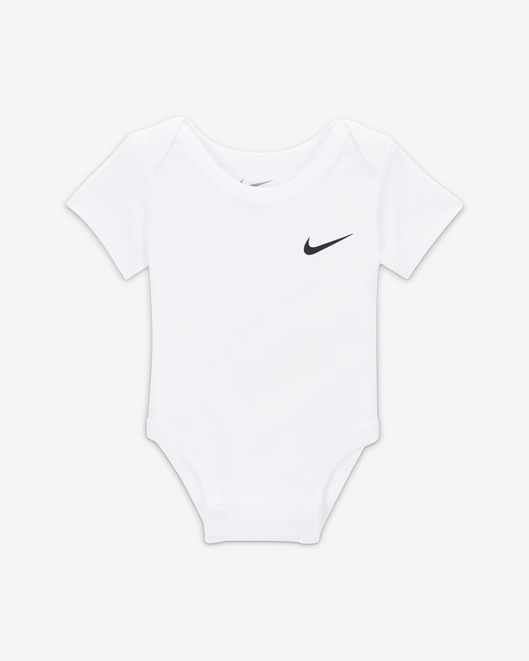 Nike Baby (3–6M) Swoosh Bodysuit (3-Pack) - Black