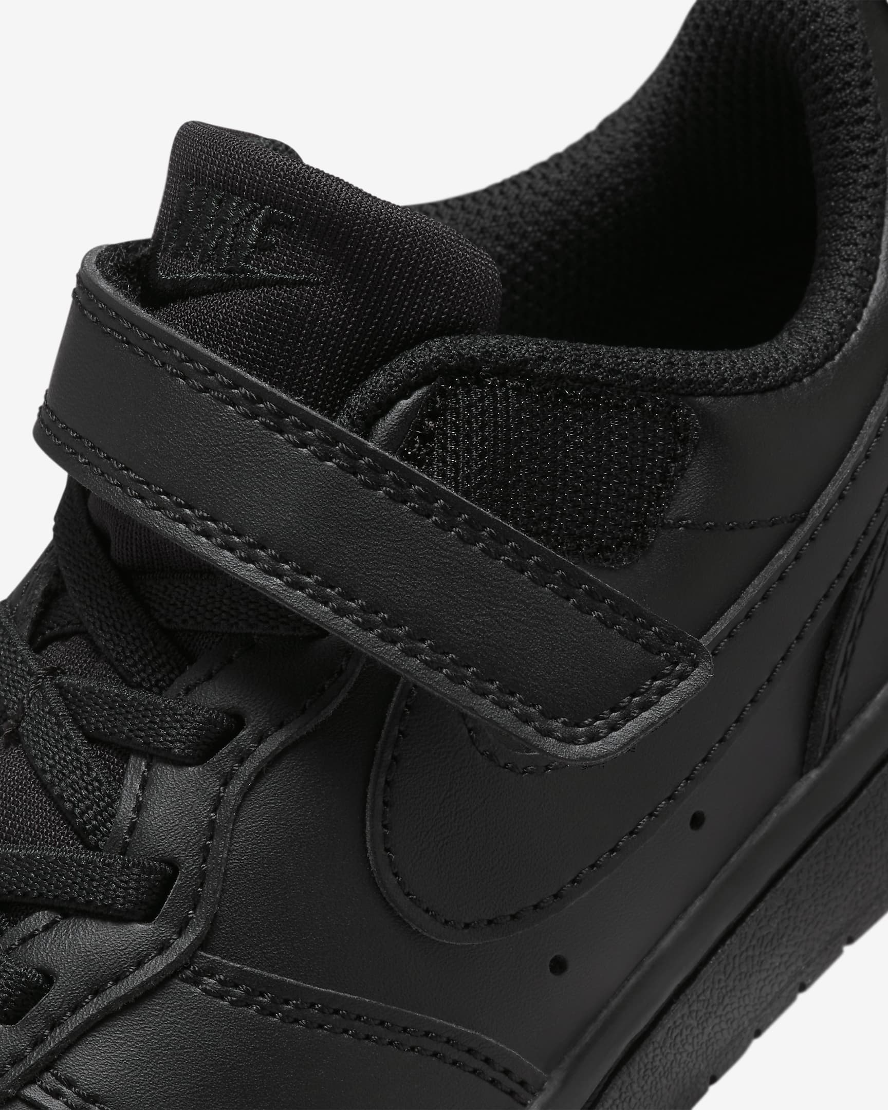 Nike Court Borough Low Recraft kleuterschoenen - Zwart/Zwart/Zwart