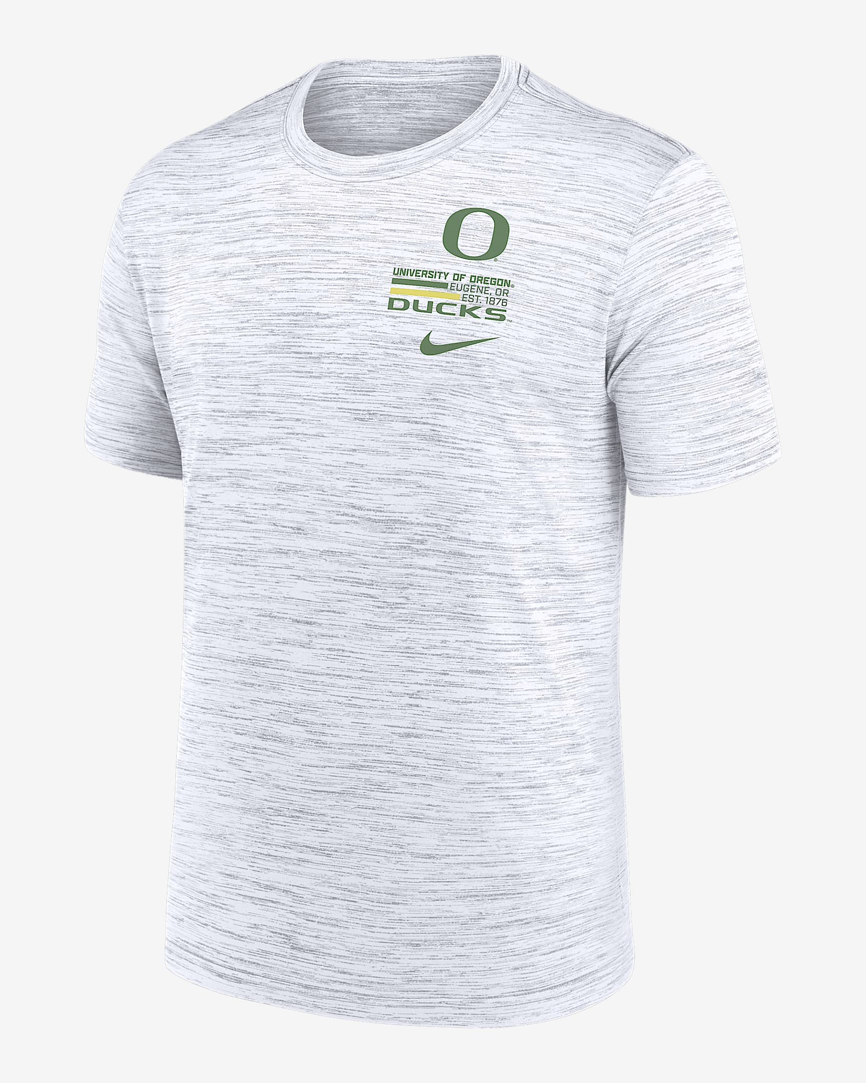 Oregon Campus Chest Stack Velocity Men's Nike Dri-FIT College T-Shirt - White