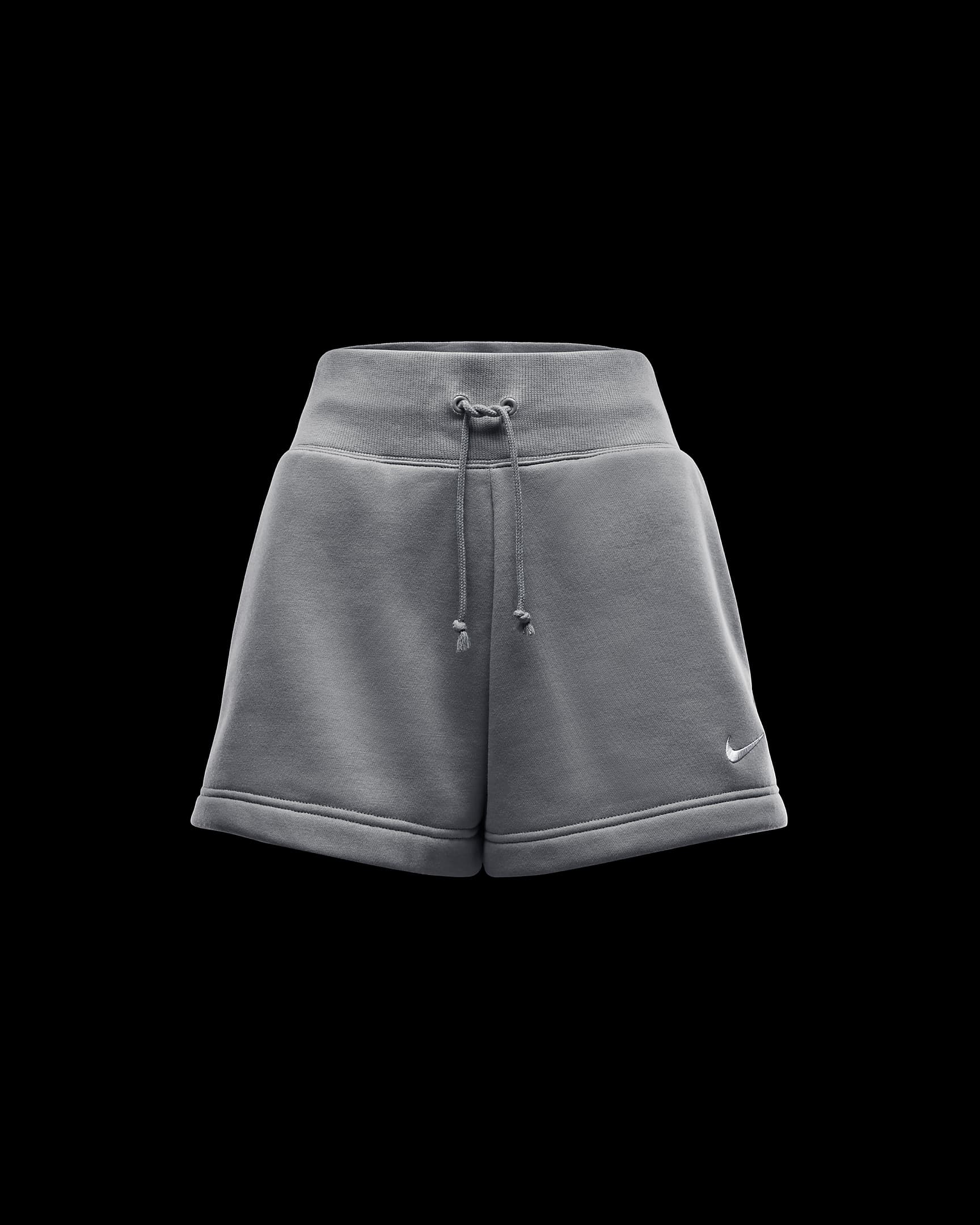 Shorts de ajuste holgado y tiro alto para mujer Nike Sportswear Phoenix Fleece - Militar claro/Vela