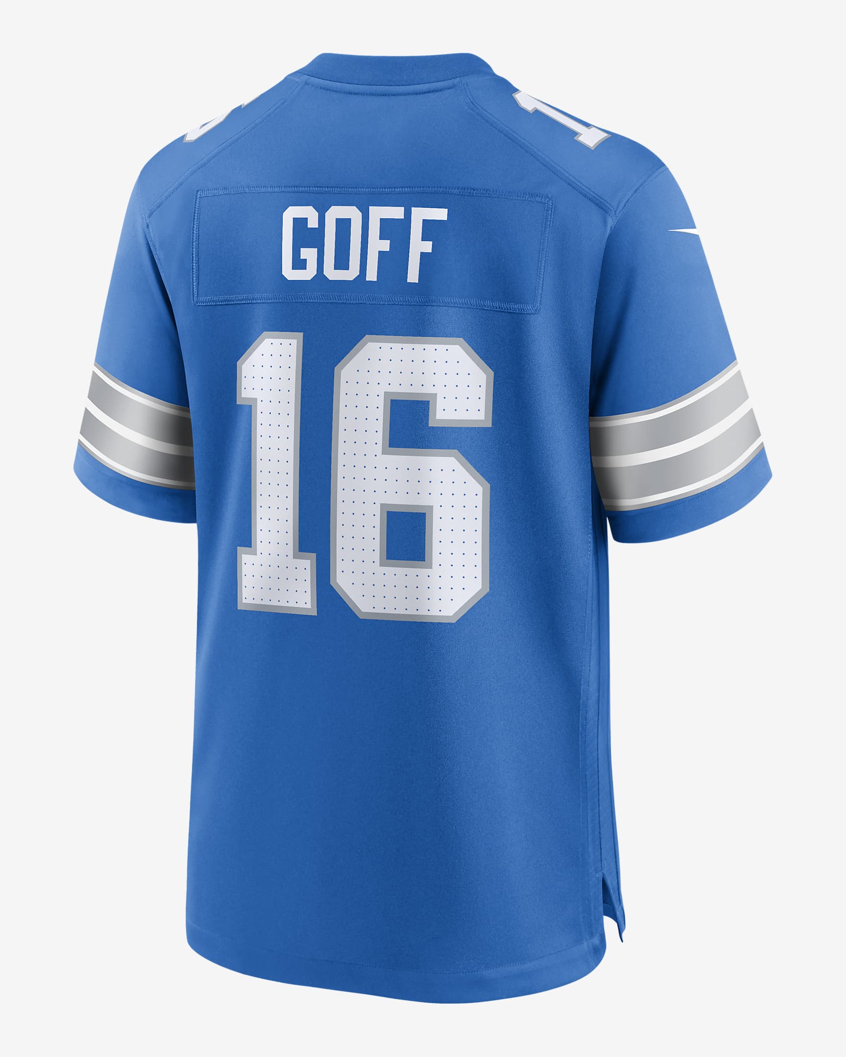 Jersey de fútbol americano Nike de la NFL Game para hombre Jared Goff Detroit Lions - Azul