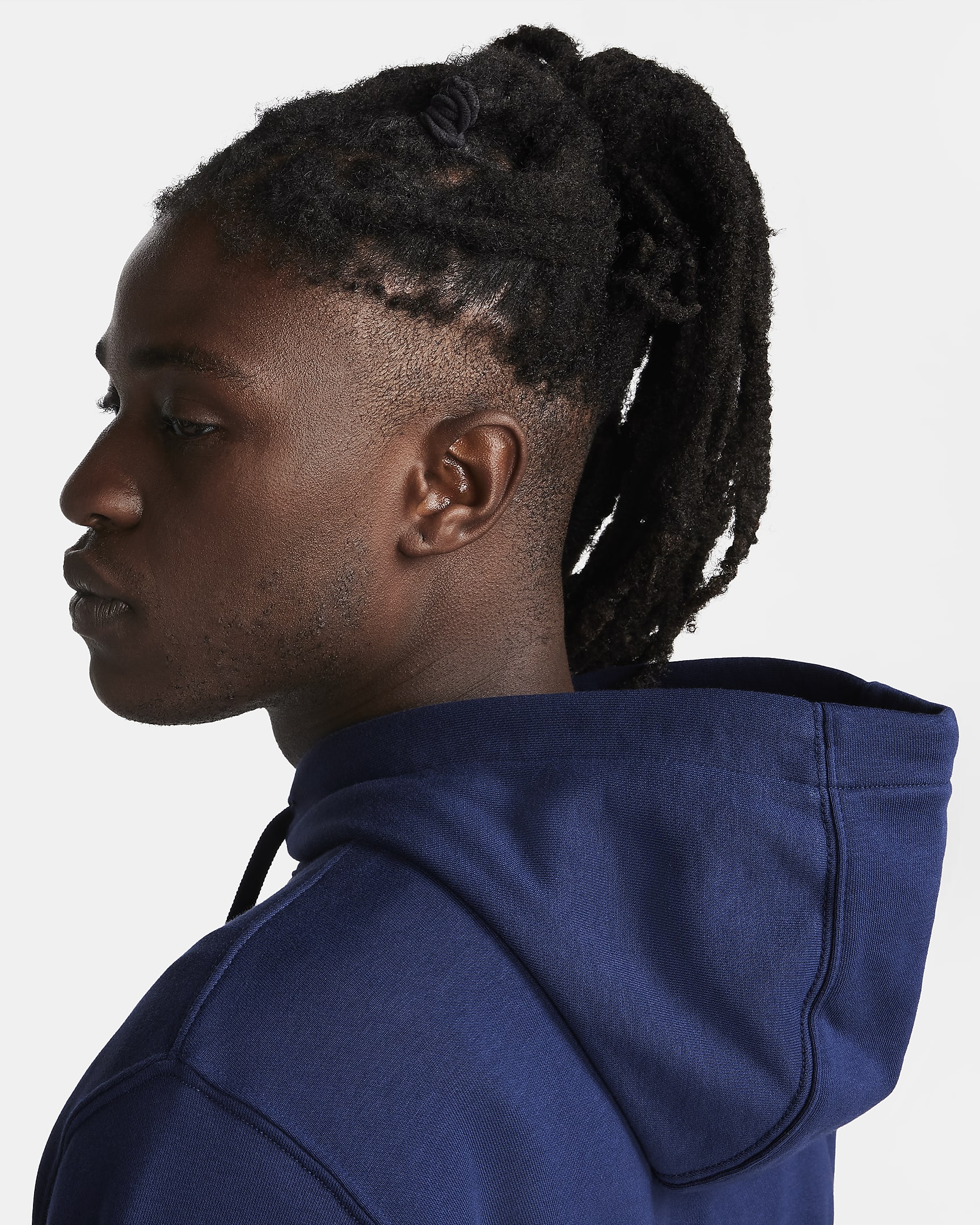 Nike Sportswear Club Men's Pullover Hoodie - Midnight Navy/Midnight Navy/White