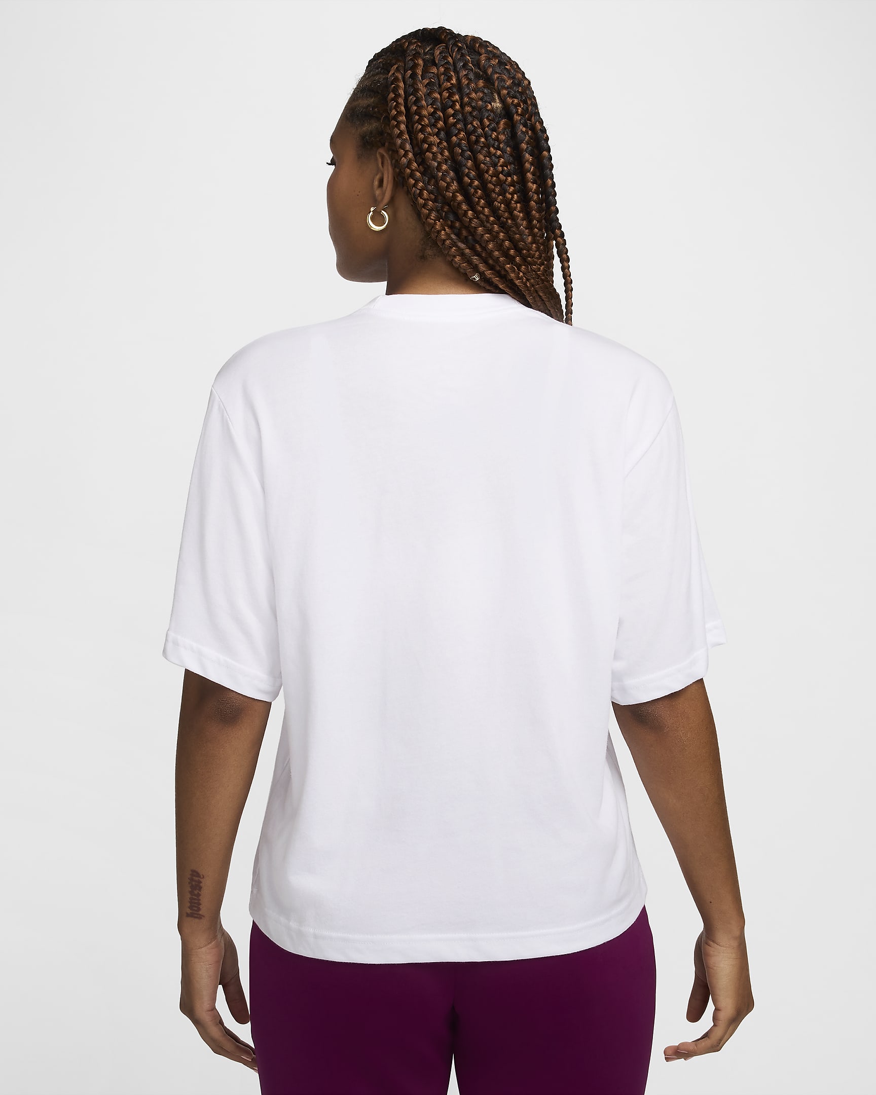 Playera de manga corta Dri-FIT para mujer Nike Slam - Blanco