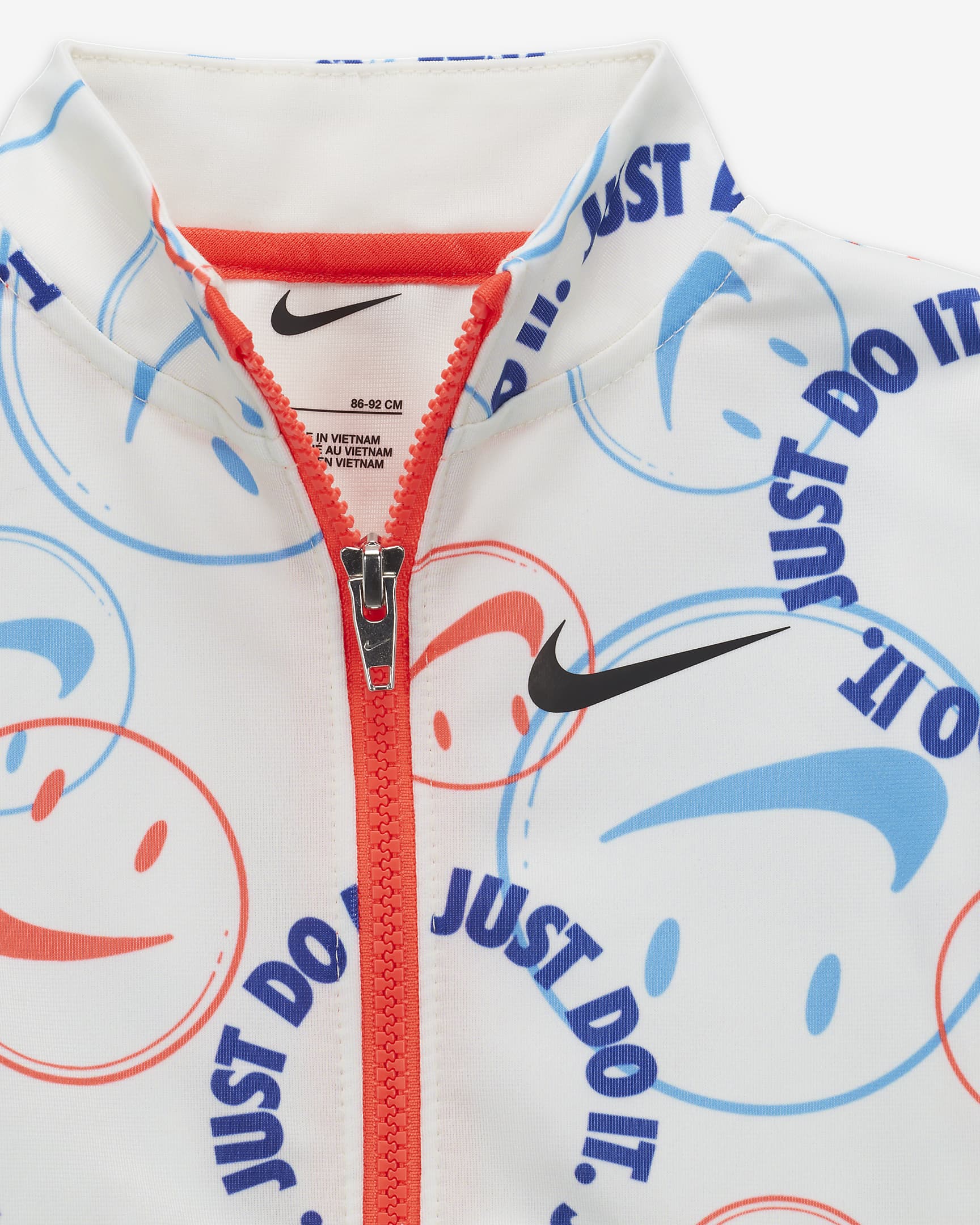 Conjunto de entrenamiento para bebé Nike Smiley Swoosh Printed Tricot Set - Vela