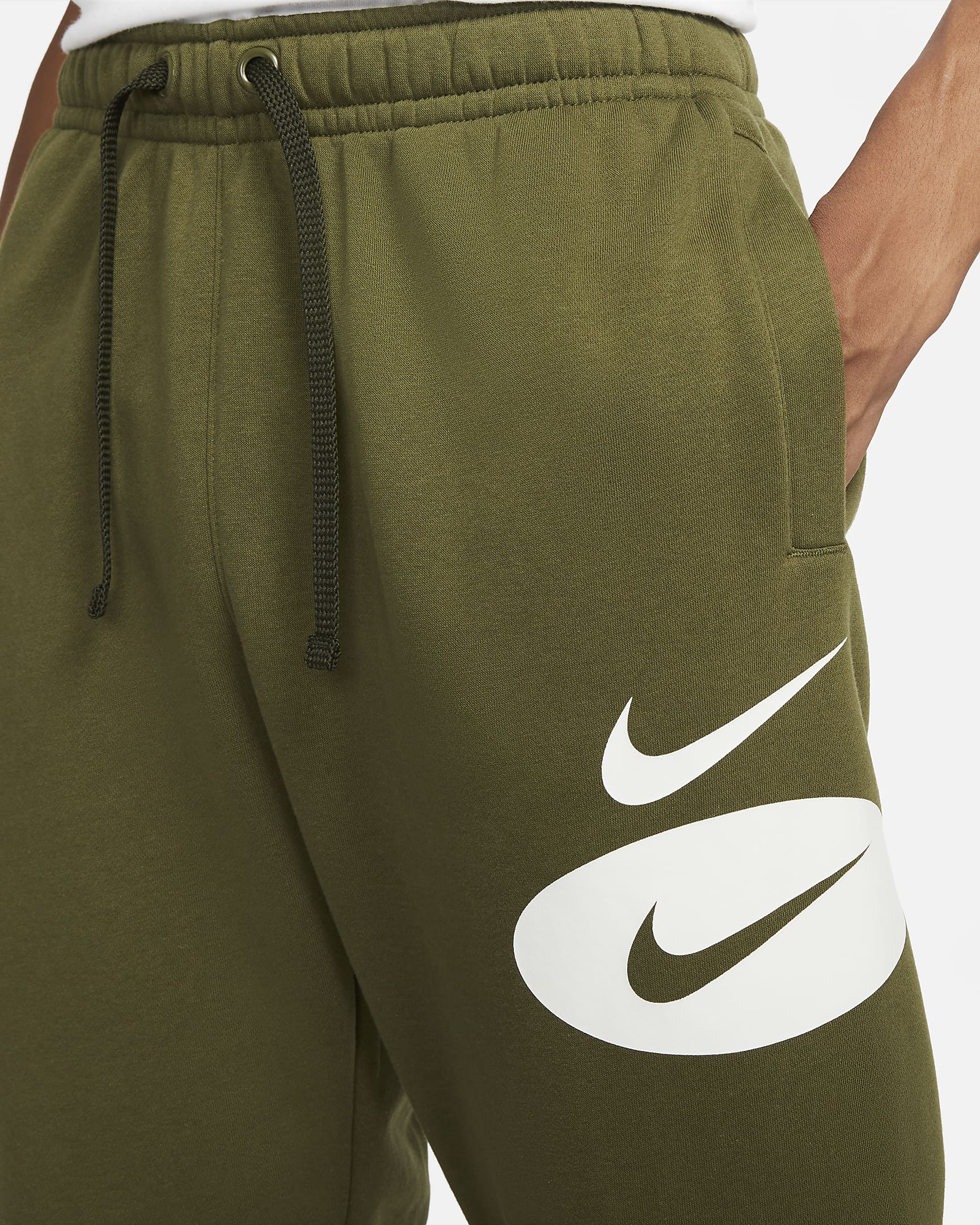 Nike Sportswear Swoosh League Men's Fleece Trousers - Rough Green