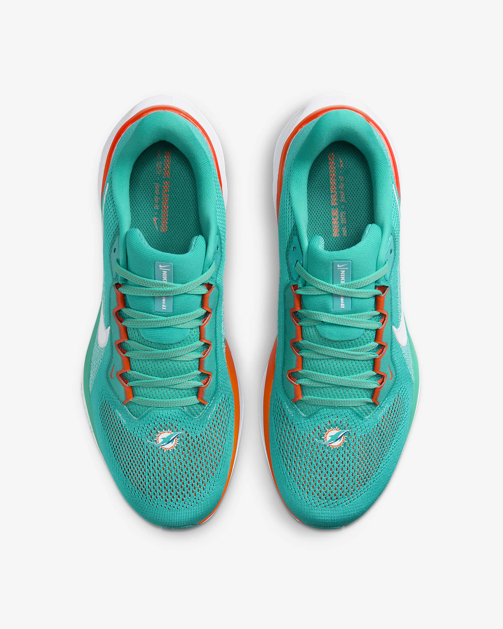 Tenis de correr en pavimento para hombre Nike Pegasus 41 NFL Miami Dolphins - Verde turbo/Blanco/Naranja brillante/Blanco