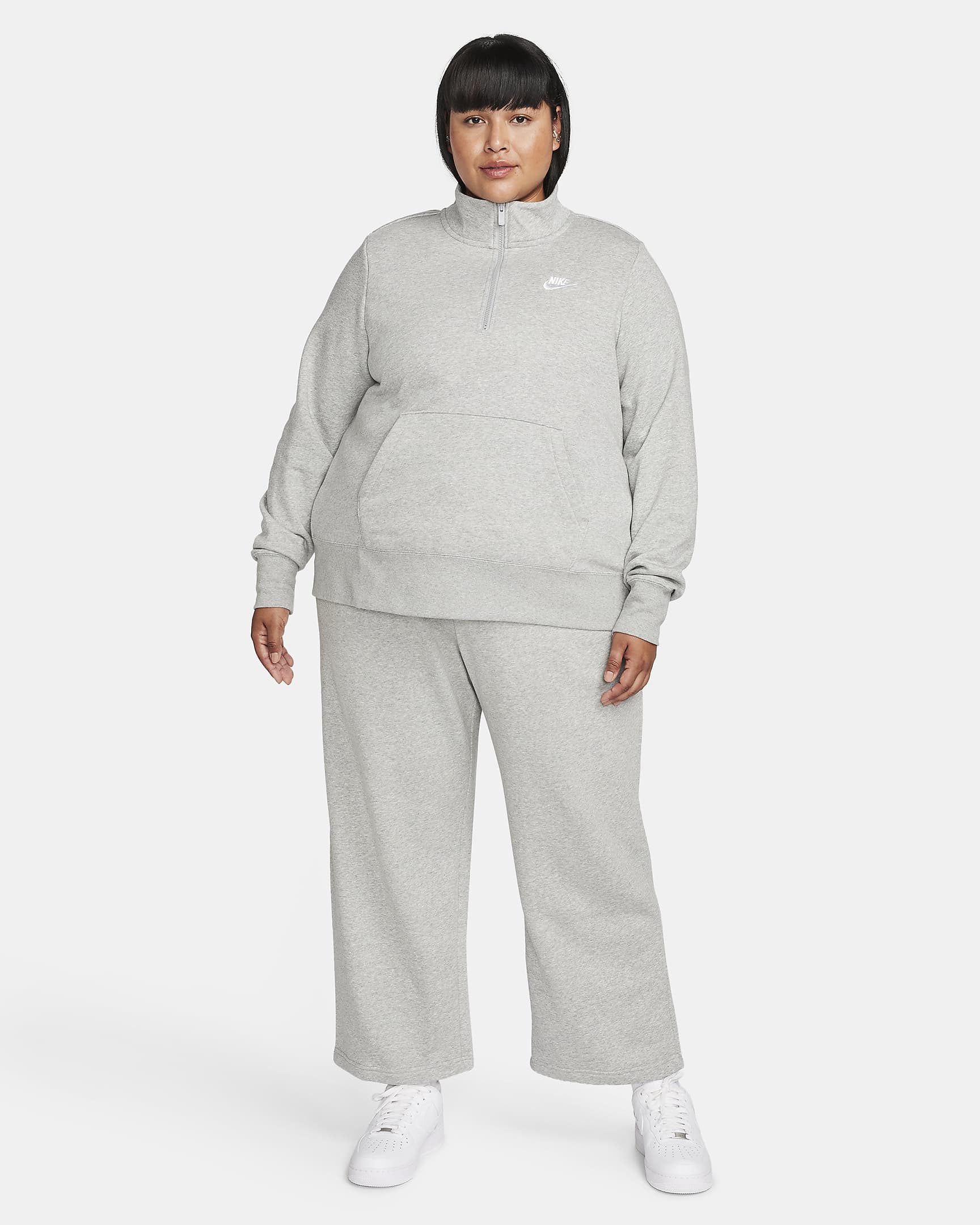 Nike Sportswear Club Fleece Women's 1/2-Zip Sweatshirt (Plus Size ...