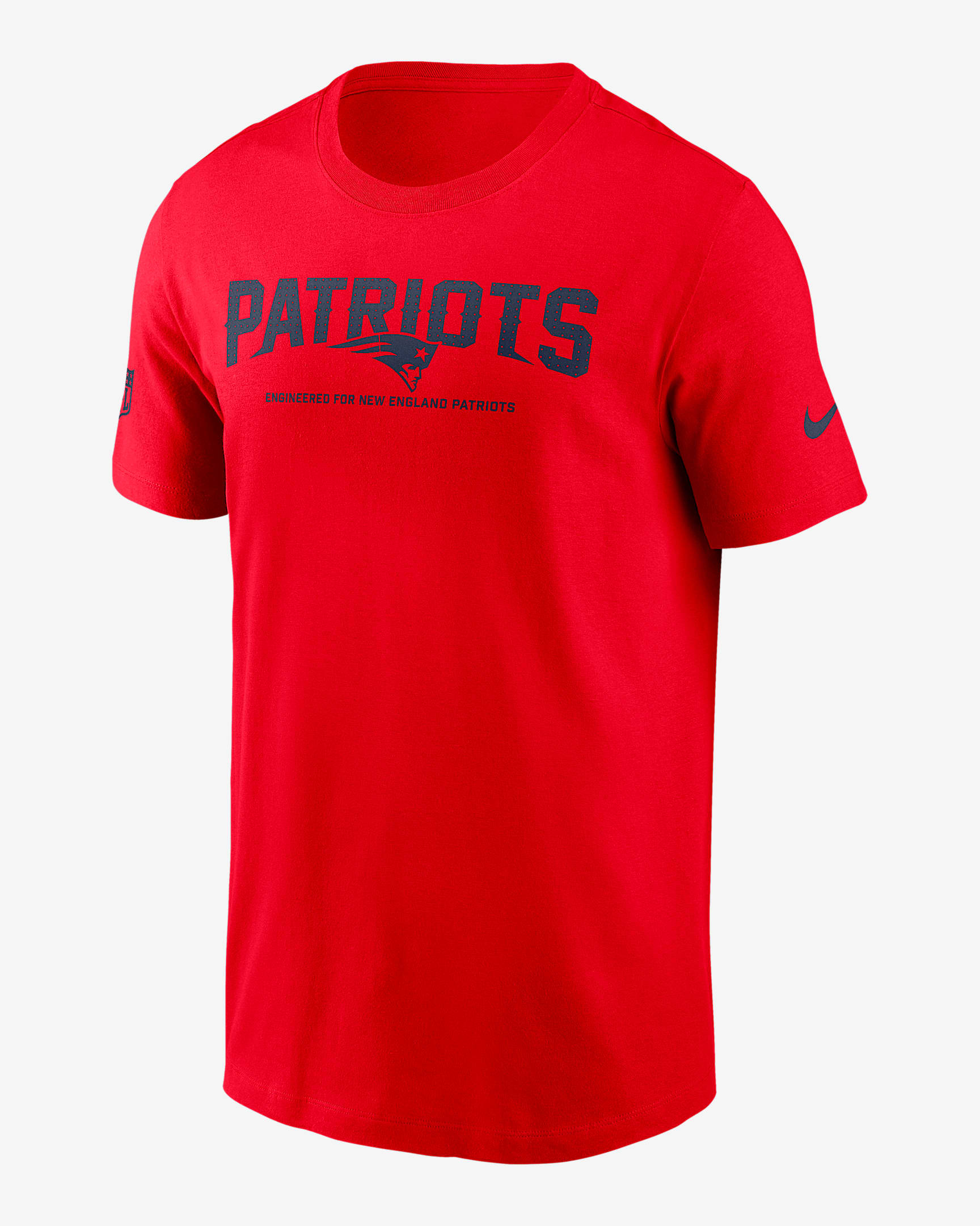 New England Patriots Sideline Team Issue Men's Nike Dri-FIT NFL T-Shirt - Red
